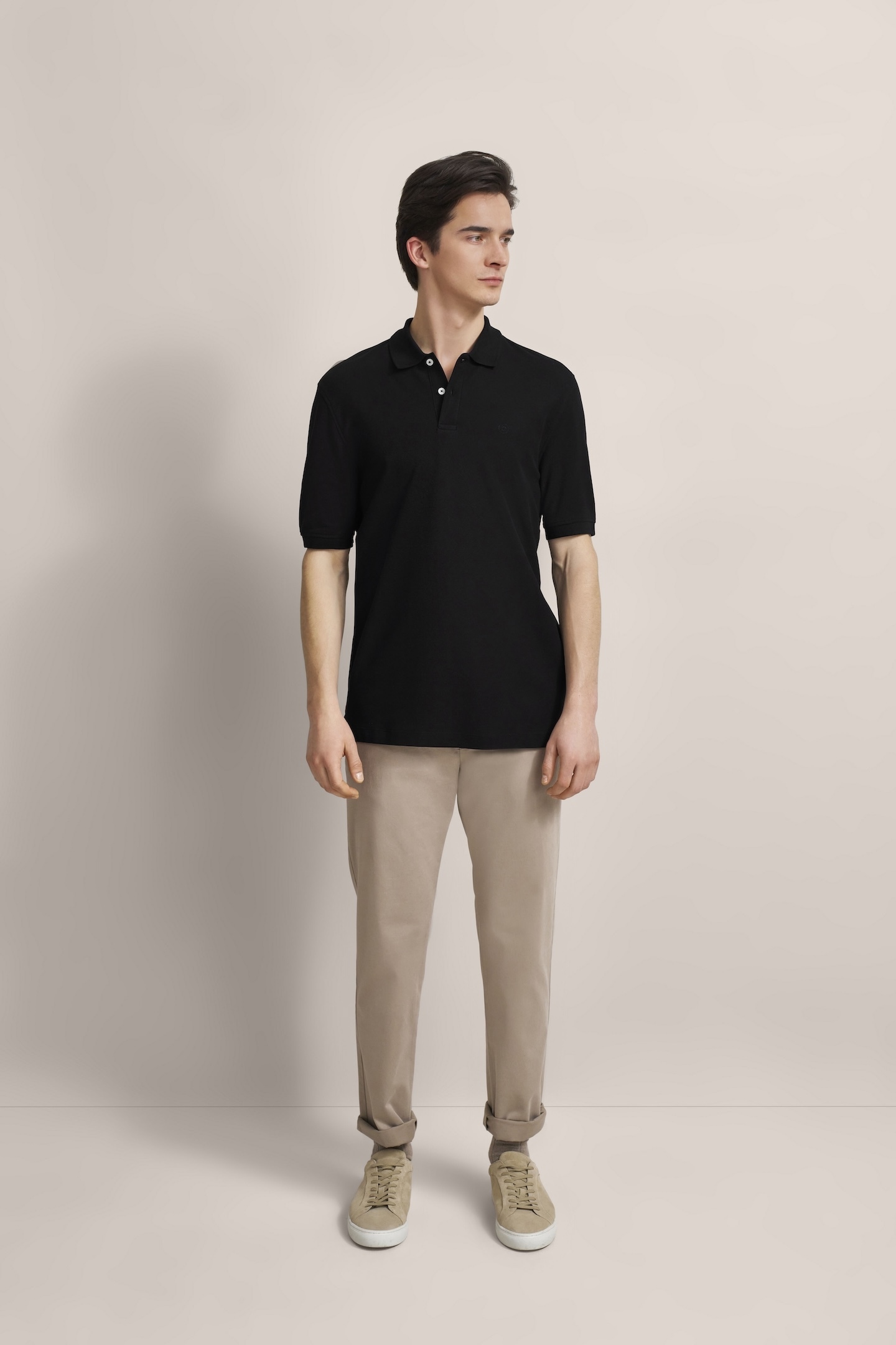 bugatti Poloshirt, mit körpernaher Passform