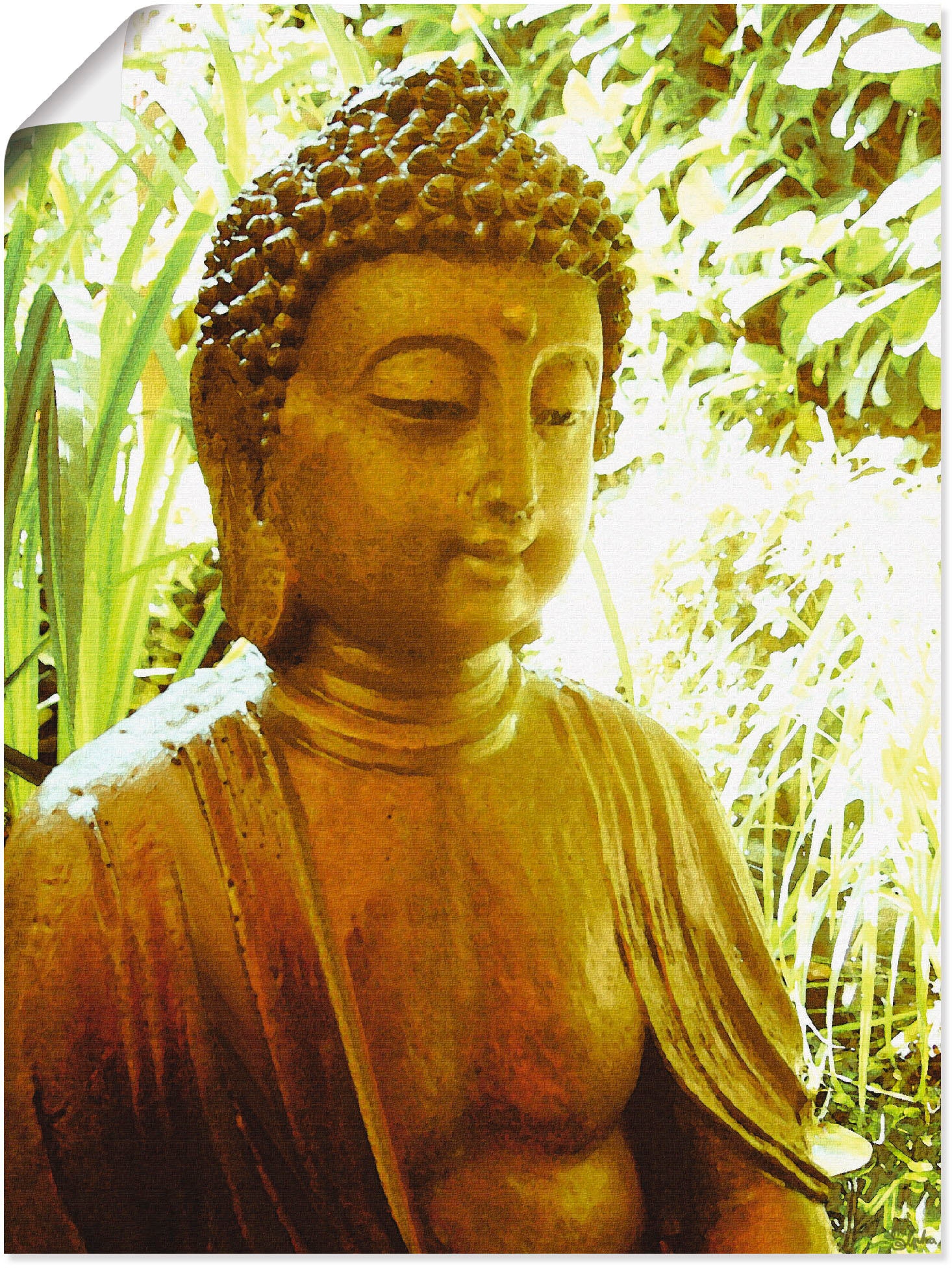Image of Artland Wandbild "Die Seele von Buddha" Religion 1 Stk. tlg. als Leinwandbild, Poster in verschied. Grössen