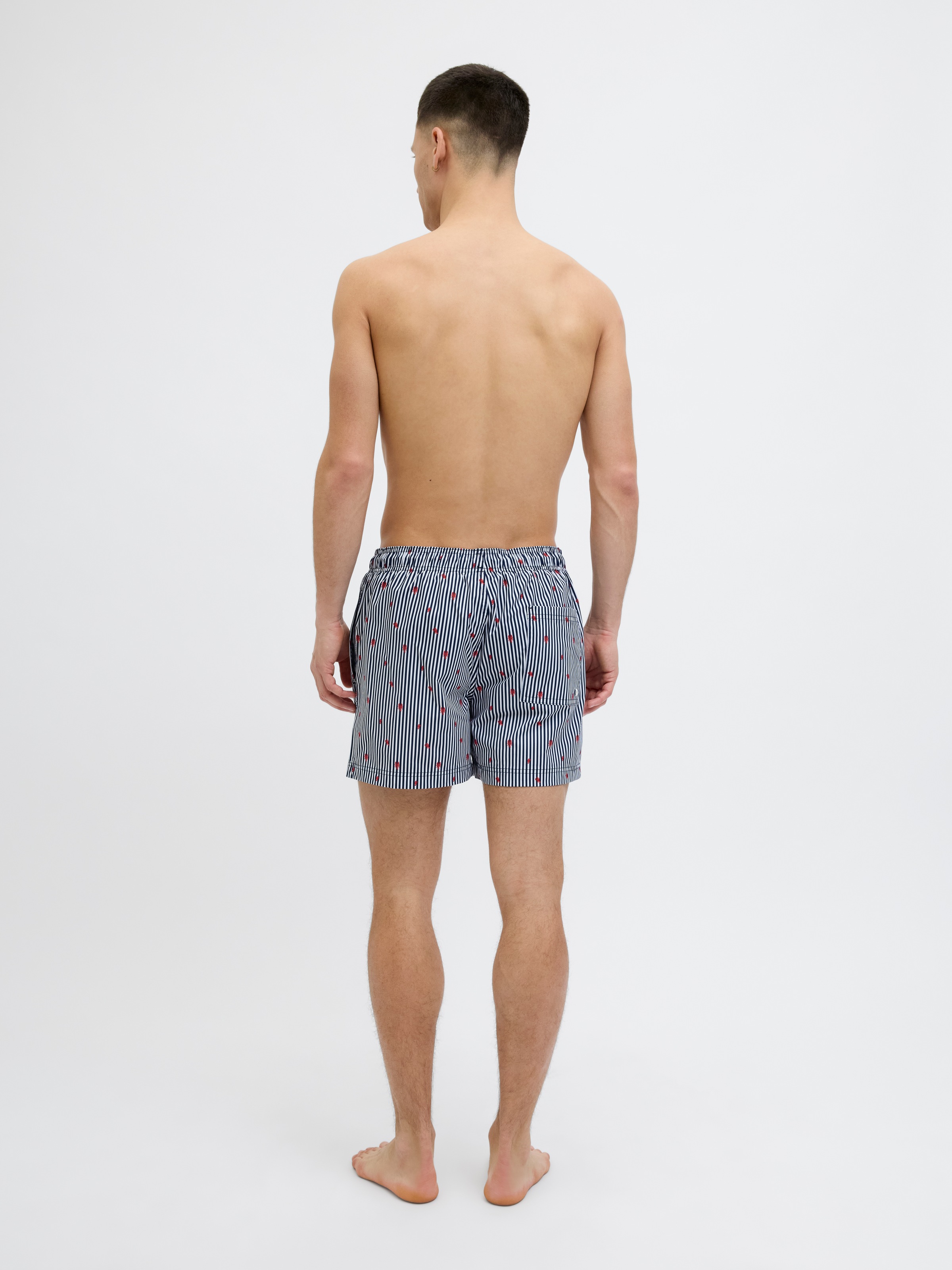 Jack & Jones Badeshorts »JPSTMAUI JJSWIM MINI STRIPE AKM SN«