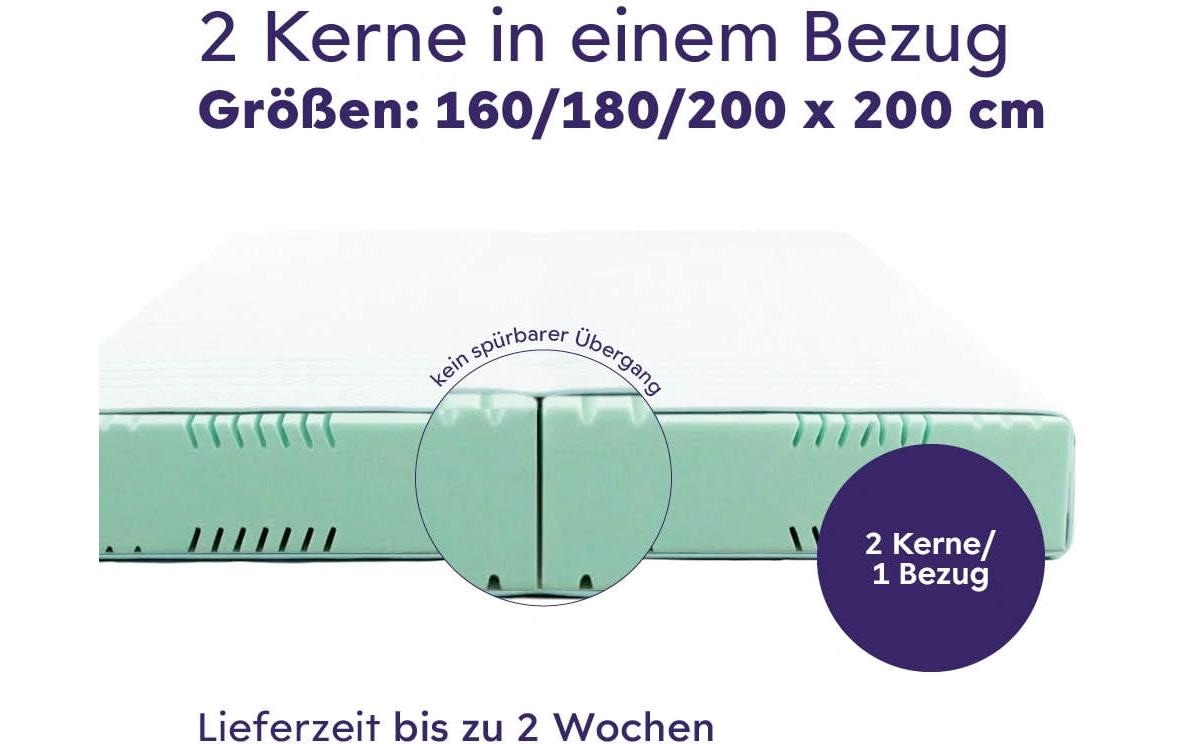 Träumeland Kaltschaummatratze »Graz, Naturfaser« 20 cm hoch 1 Stk. tlg. Kaltschaummatratze mit 7-Zonen-Komfortschnitt