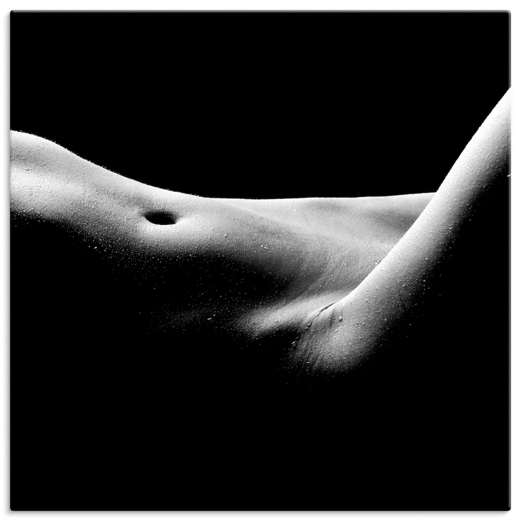 Artland Wandbild »Körperausschnitt einer nackten Frau«, Frau, (1 St.)