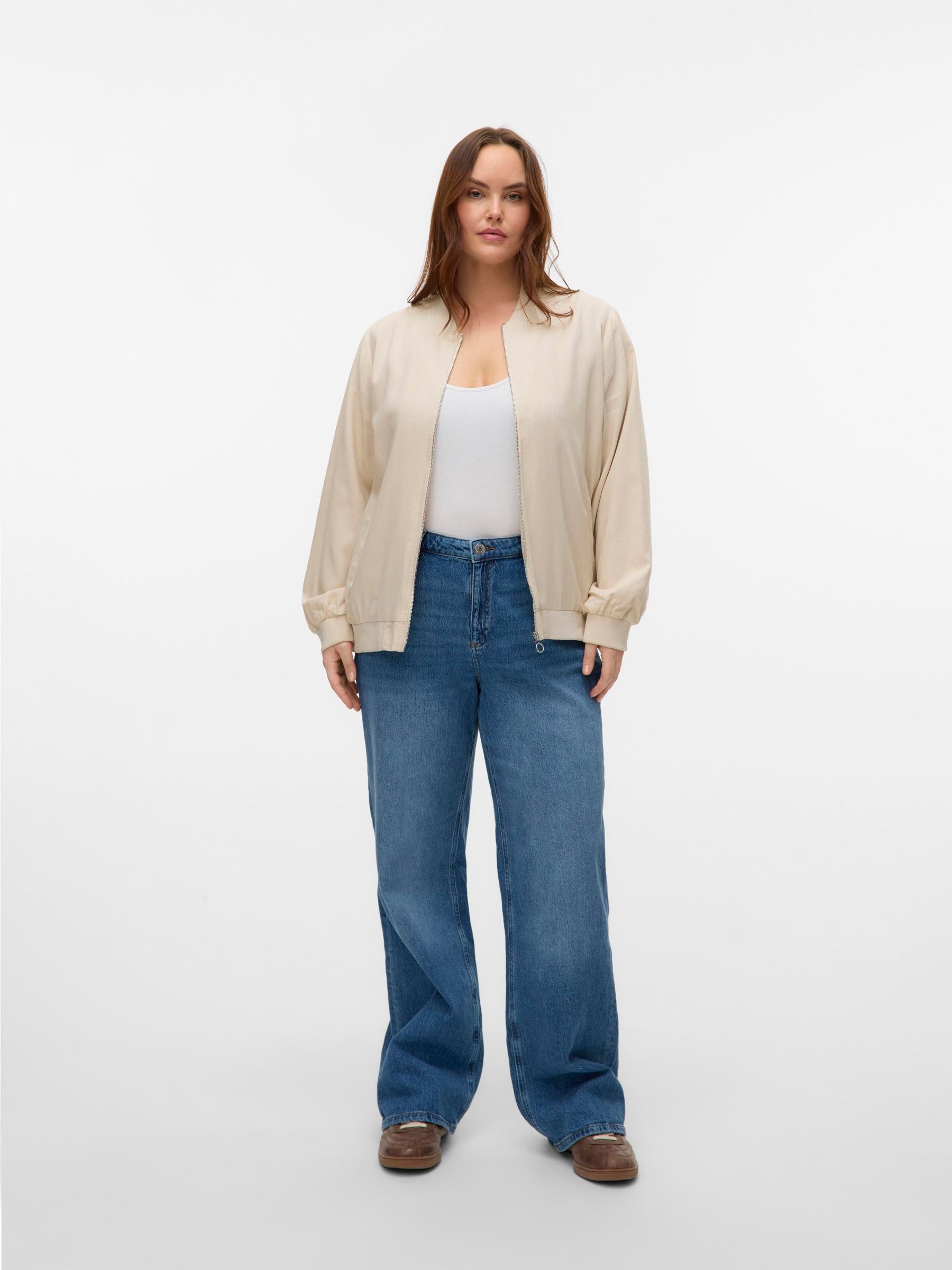 Vero Moda Curve High-waist-Jeans »VMCTESSA HR WIDE J RA380 GA CUR NOOS«