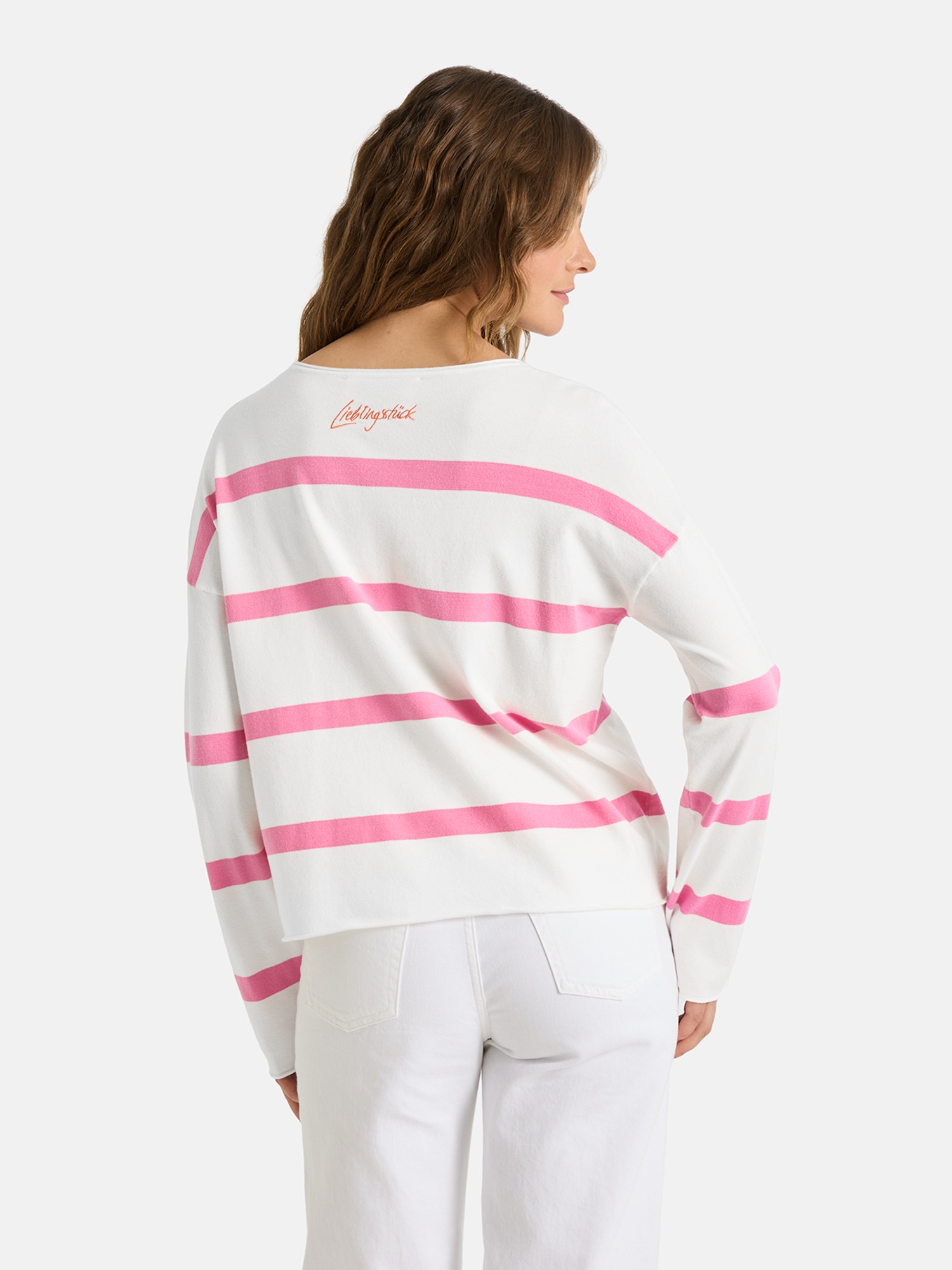 Lieblingsstück Rundhalspullover »MarciEP« mit Streifen