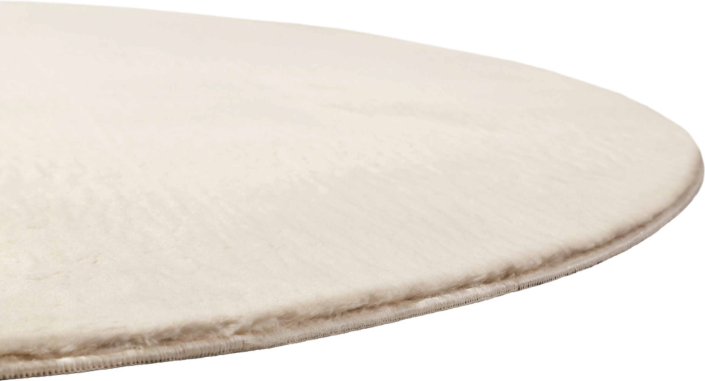 Homie Living Teppich »Villa Rosso« rund 15 mm Höhe Kurzflor, Uni-Farben, leicht glänzende Optik