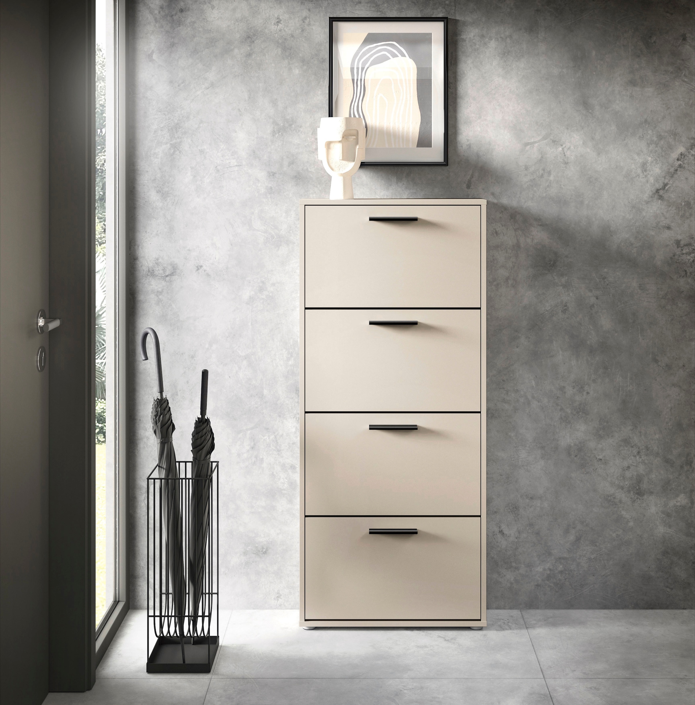 Image of HBZ Schuhkipper "Sam Schuhkipper, Schuhschrank BxHxT 59x136x17 cm" 1 Stk. tlg. Breite 59cm, FSC-Mix Credit