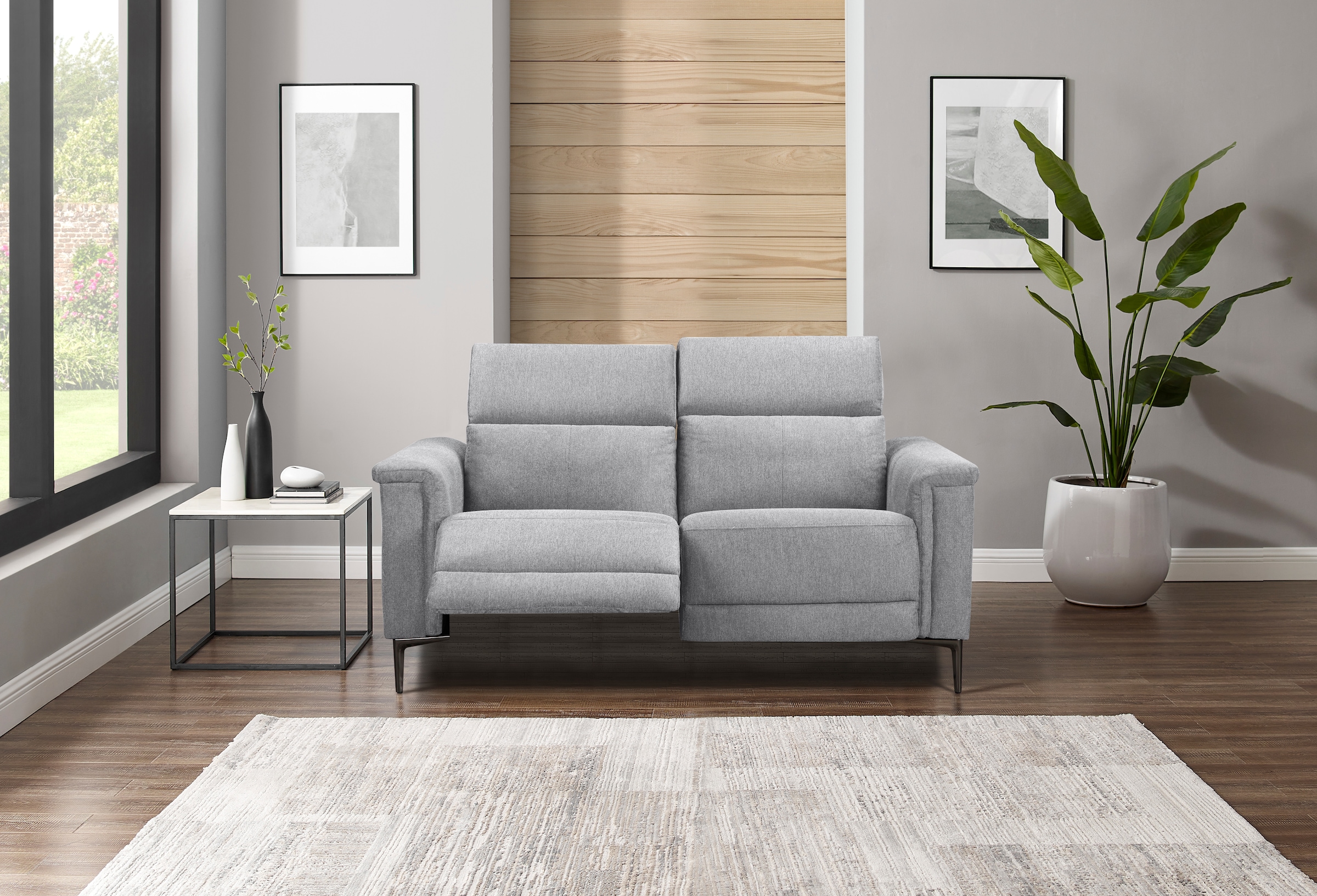 Places of Style 2-Sitzer »Lund«, manueller od. elektrischer Relaxfunktion und USB-A