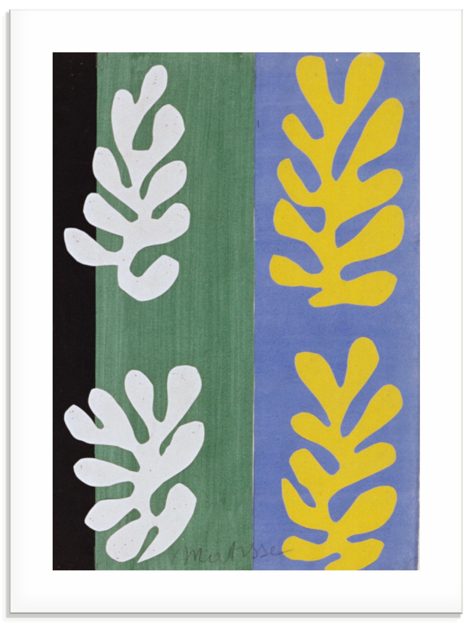 Image of Artland Glasbild "Komposition (Der Samt) 2. 1947" Gegenstandslos 1 Stk. tlg. in verschiedenen Grössen