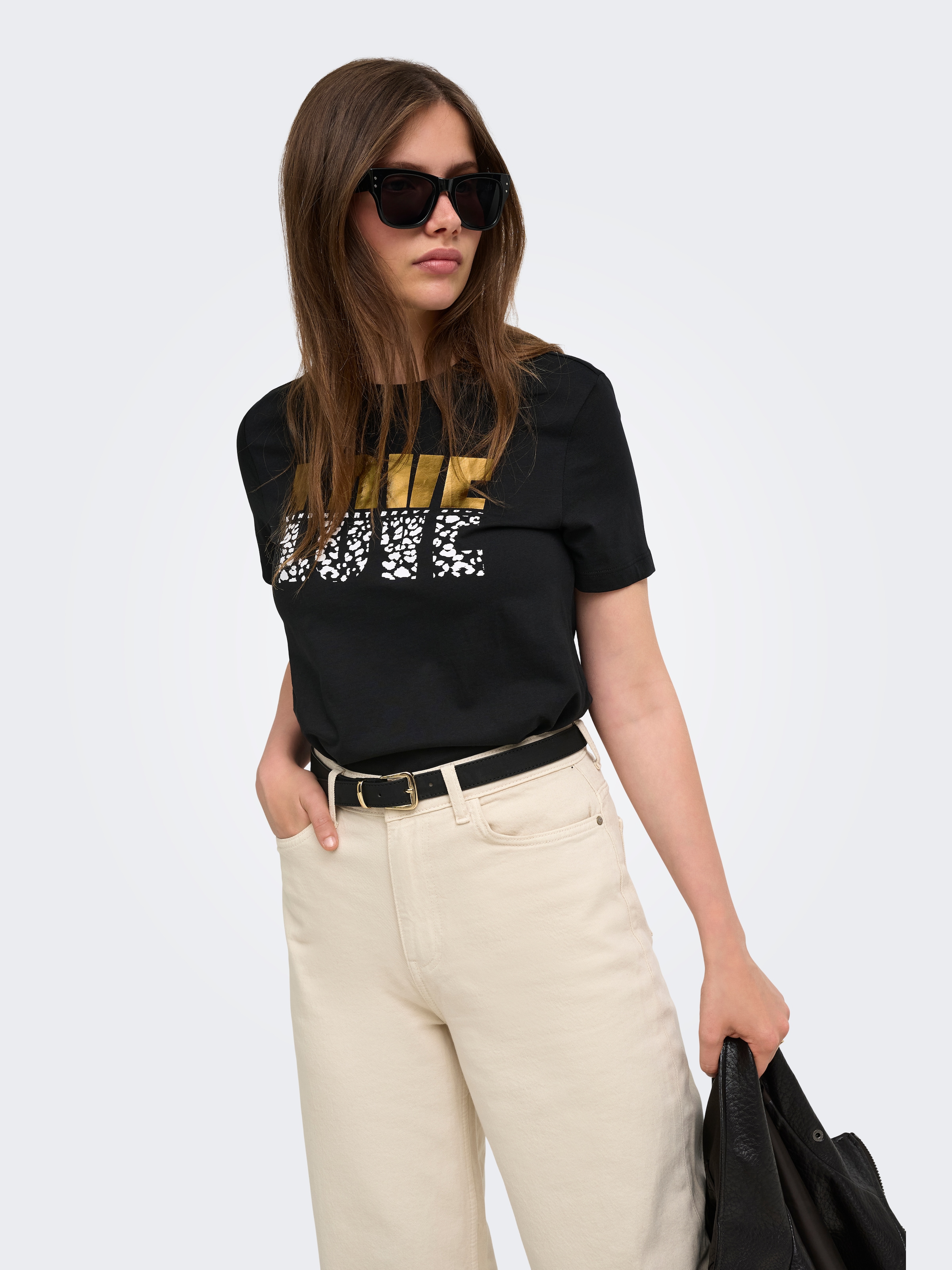 Image of ONLY Kurzarmshirt "ONLKITA S/S TEE JRS NOOS" Baumwolle, regular fit