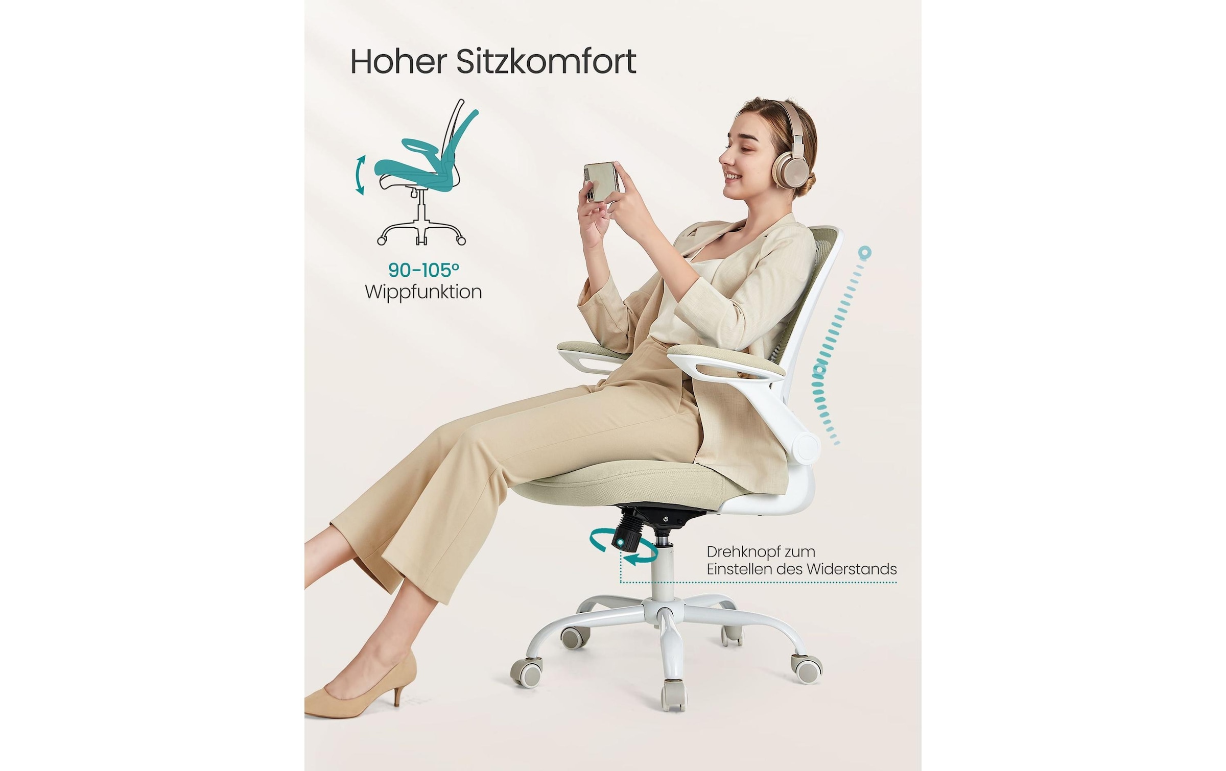 SONGMICS Bürostuhl »höhenverstellbar« ()