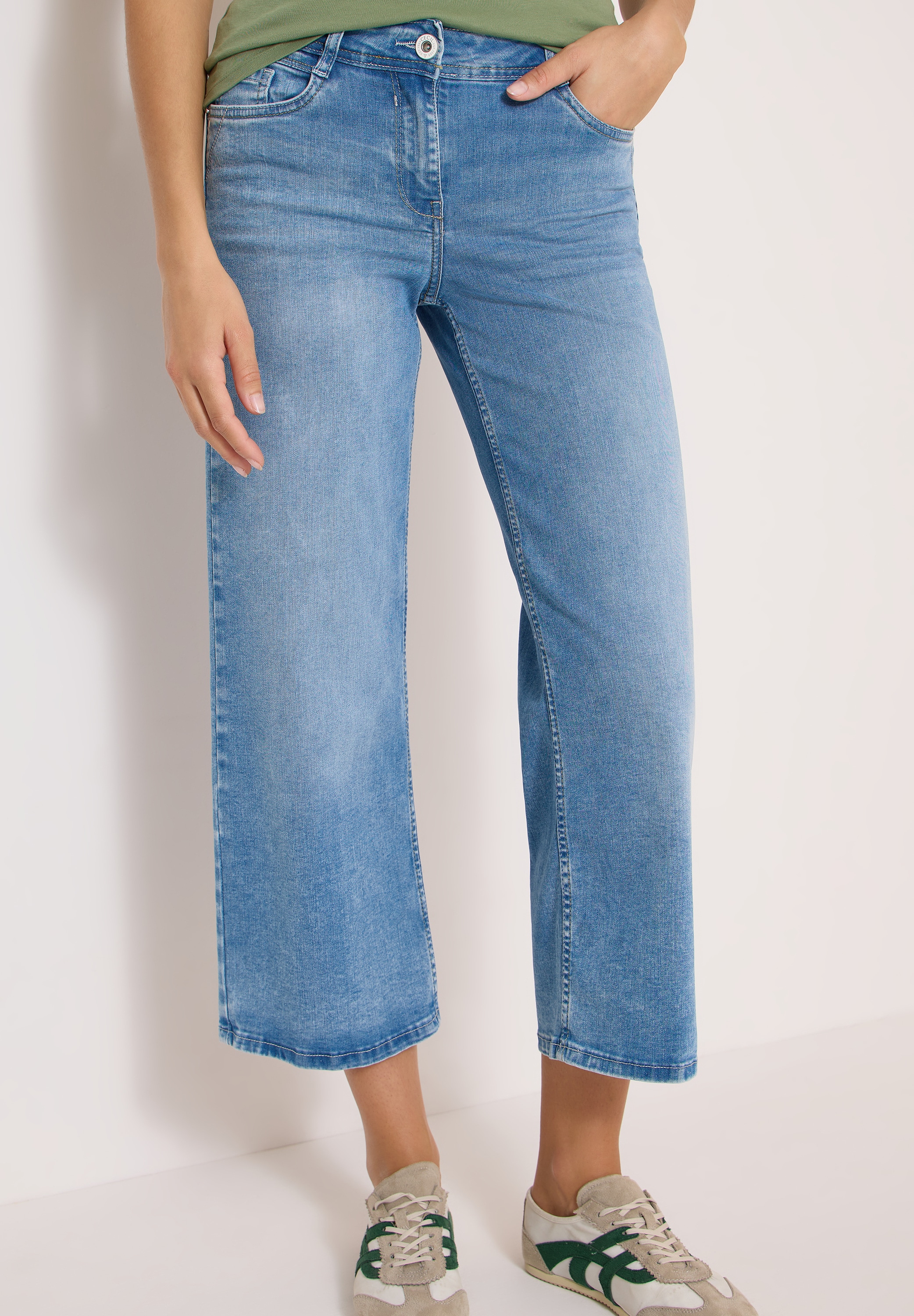 Image of Cecil Weite Jeans "Style Toronto" im Slim Fit und mit Stretch