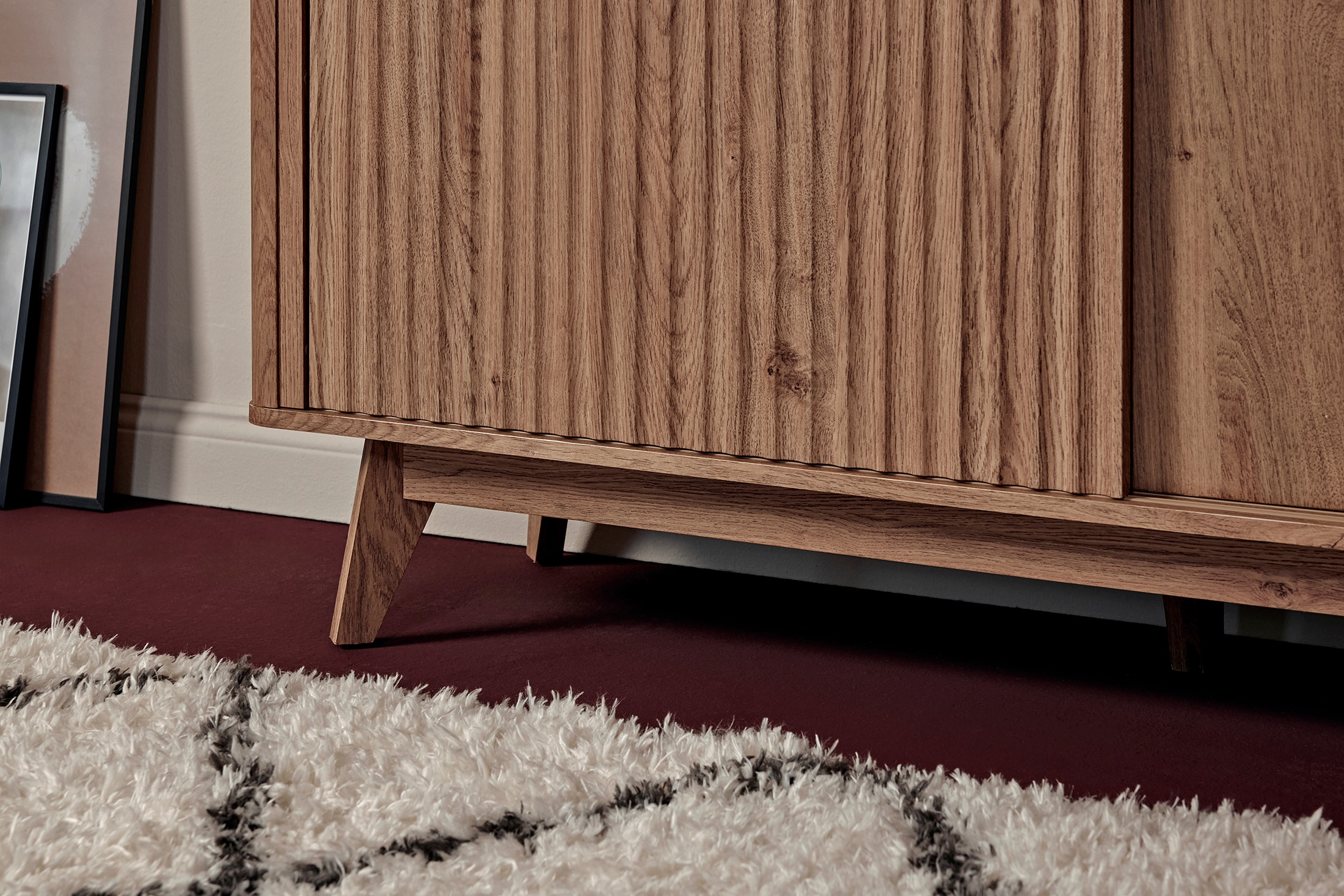 Jahnke Sideboard »WAVE SBS 145« 1 Stk. tlg. Retro-Stil, mit 2 Schiebetüren, ca. 148 cm