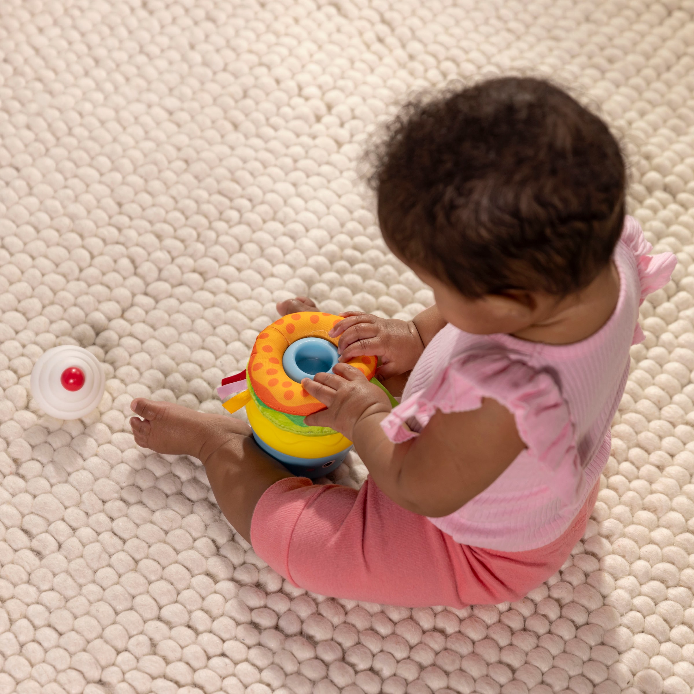 Bright Starts Jouets à empiler »Cupcake Tower Stacking Toy with Teether«