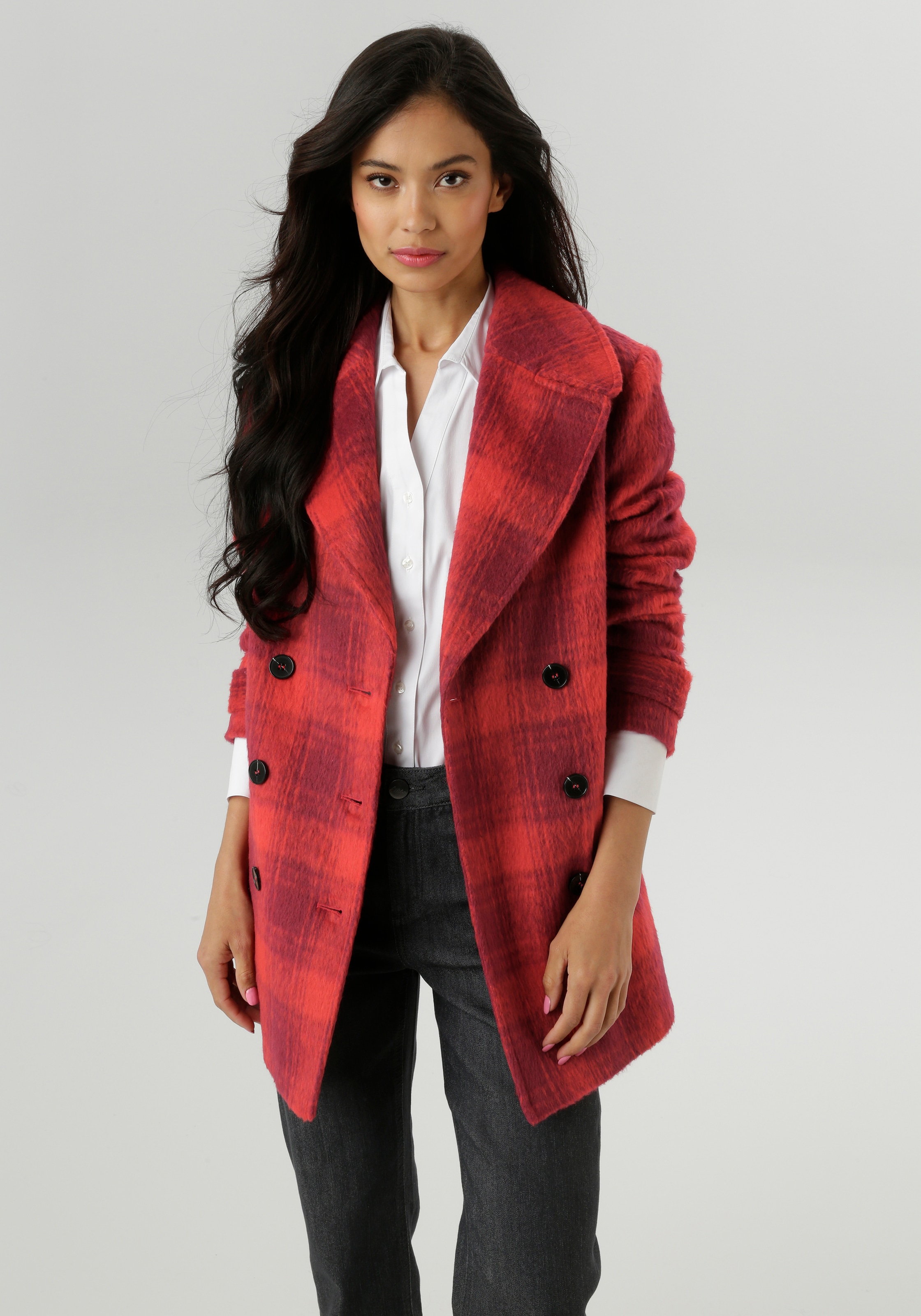 Image of Aniston SELECTED Cabanjacke ohne Kapuze mit zwei Eingriffstaschen
