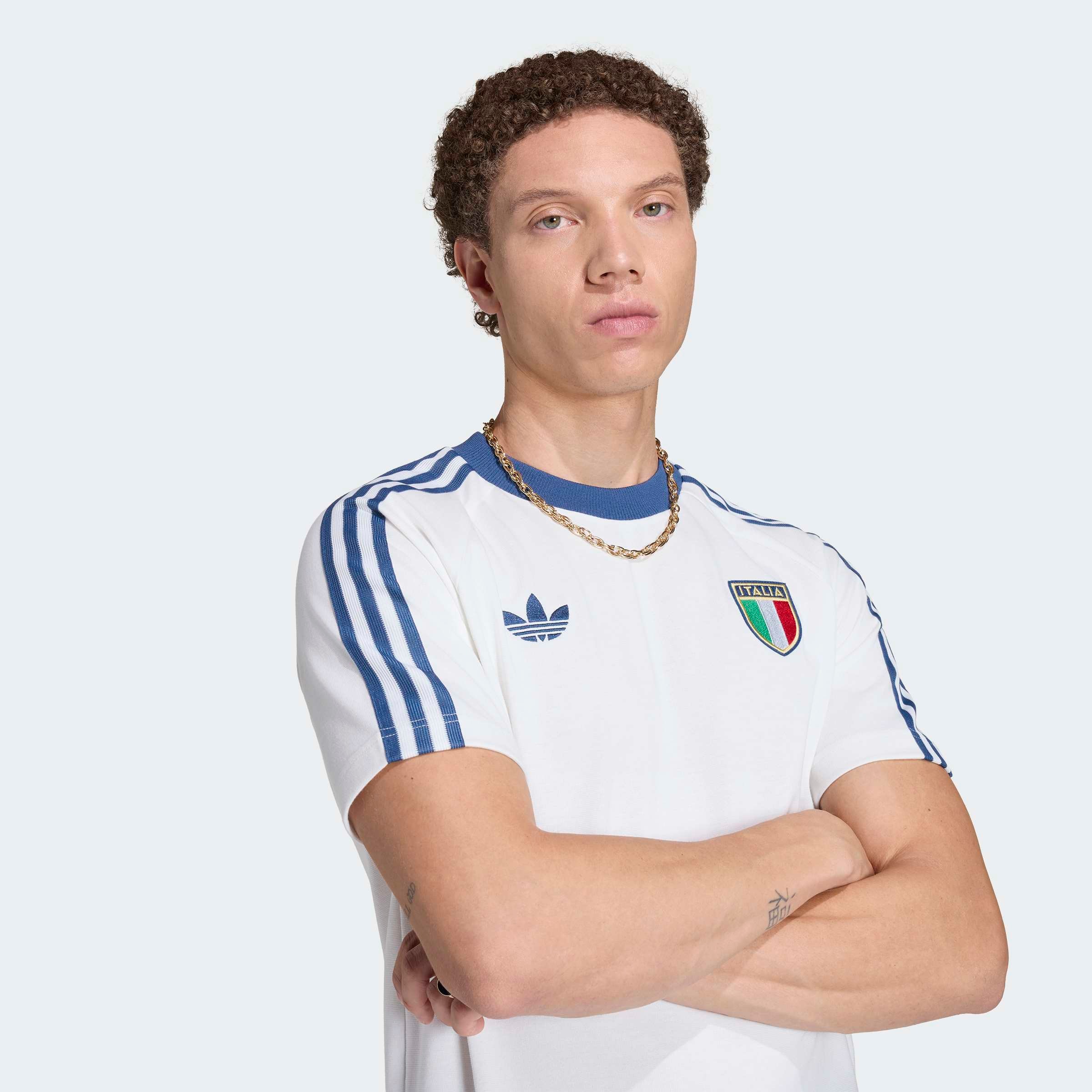 adidas Performance T-shirt »FIGC OG TEE« style sportif, sans fermeture, en coton
