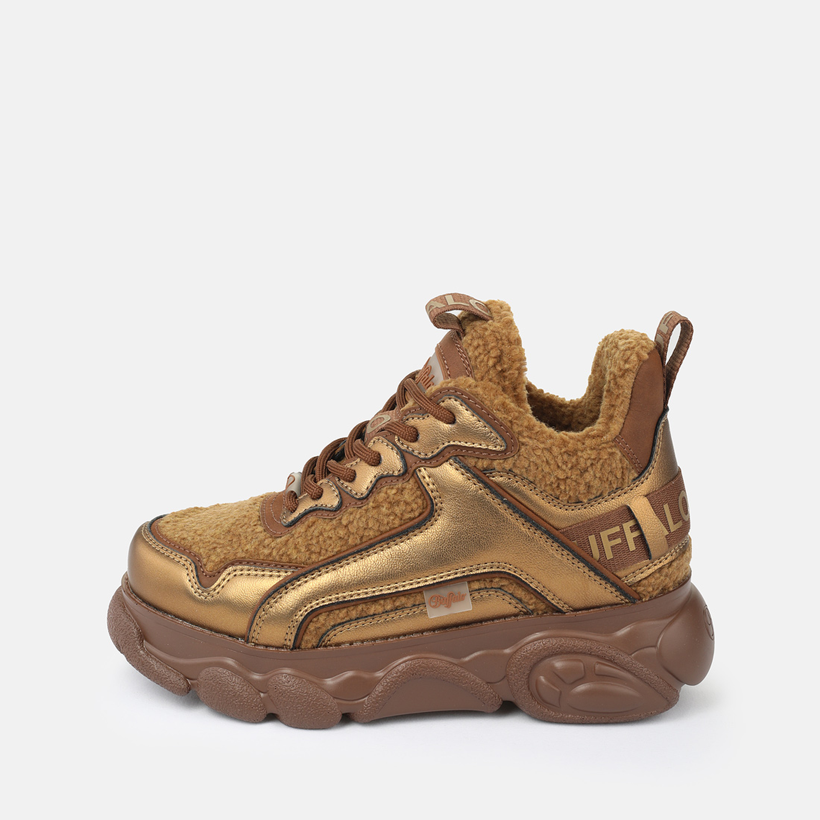 Image of Buffalo Plateausneaker "CLD CHAI WARM" Schnürschuh, Halbschuh, Freizeitsneaker mit Fellimitat-Besatz