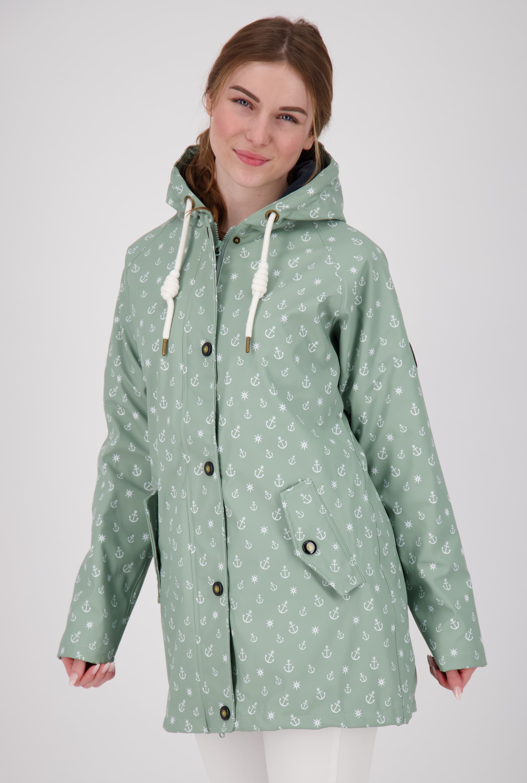 DEPROC Active Regenjacke »Friesennerz HALIFAX ANCHOR WOMEN«, auch in Grossen Grössen erhältlich