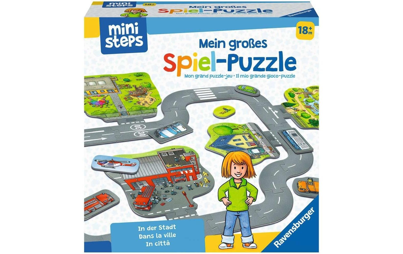 Image of Ravensburger Spiel »grosses Spiel-Puzzle: In der Stadt« bei Ackermann Versand Schweiz