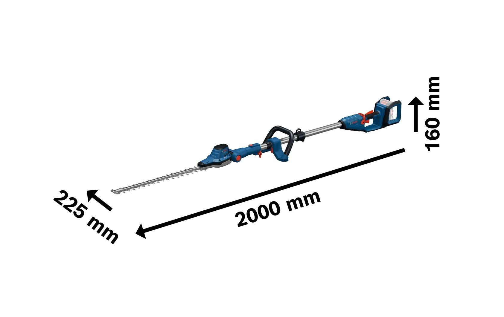 Bosch Professional Akku-Heckenschere »GHE18V-50FP« (ohne Akku und Ladegerät, )  Stabheckenschere zum Trimmen von hohen Hecken und kleineren Büschen