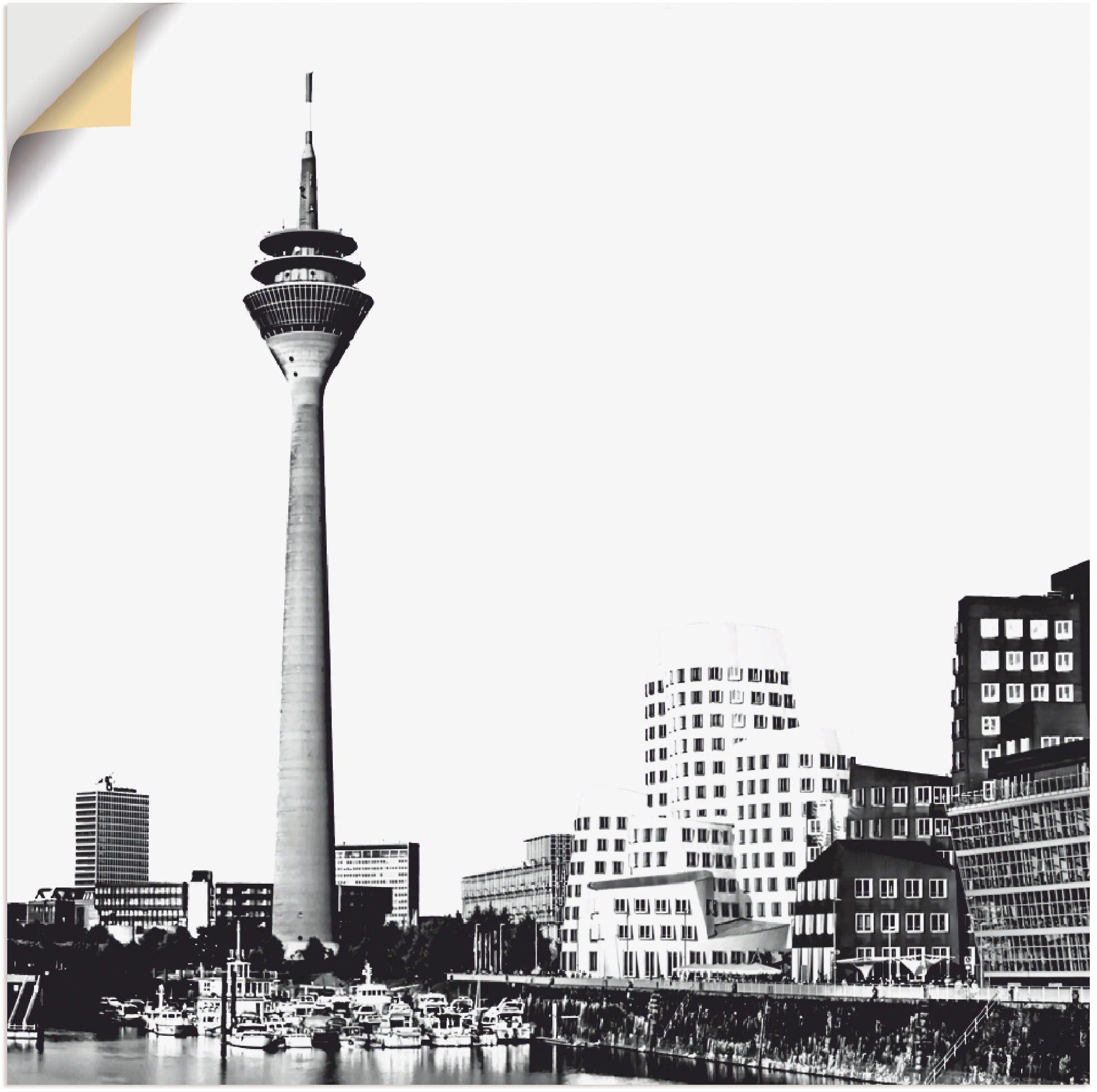 Image of Artland Wandbild »Düsseldorf Collage Skyline 15«, Deutschland, (1 St.), in vielen Grössen & Produktarten -Leinwandbild, Poster, Wandaufkleber / Wandtattoo auch für Badezimmer geeignet bei Ackermann Versand Schweiz