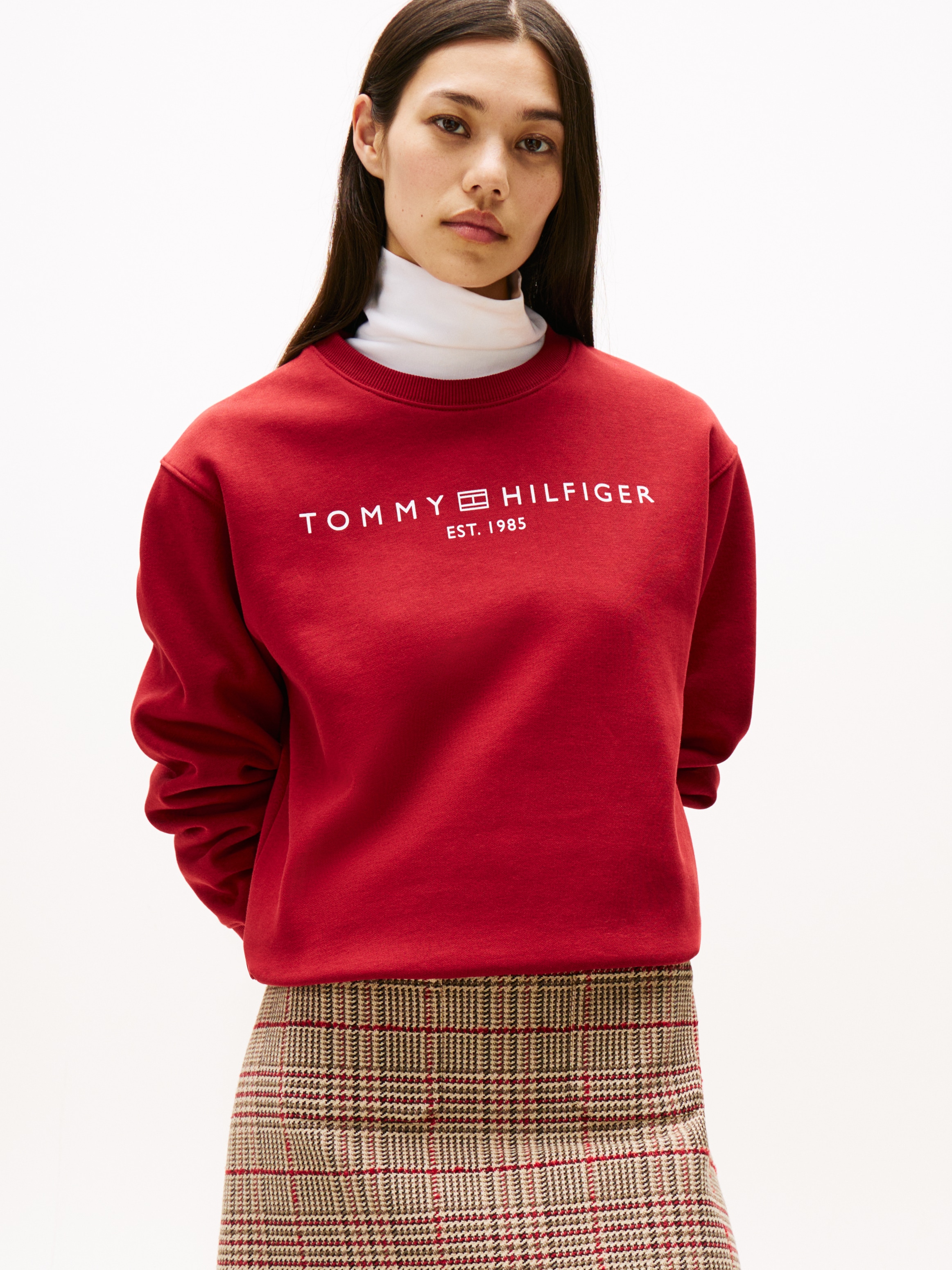 Image of Tommy Hilfiger Sweatshirt "MDRN REG CORP LOGO C-NK SWTSHRT", mit Logoschriftzug