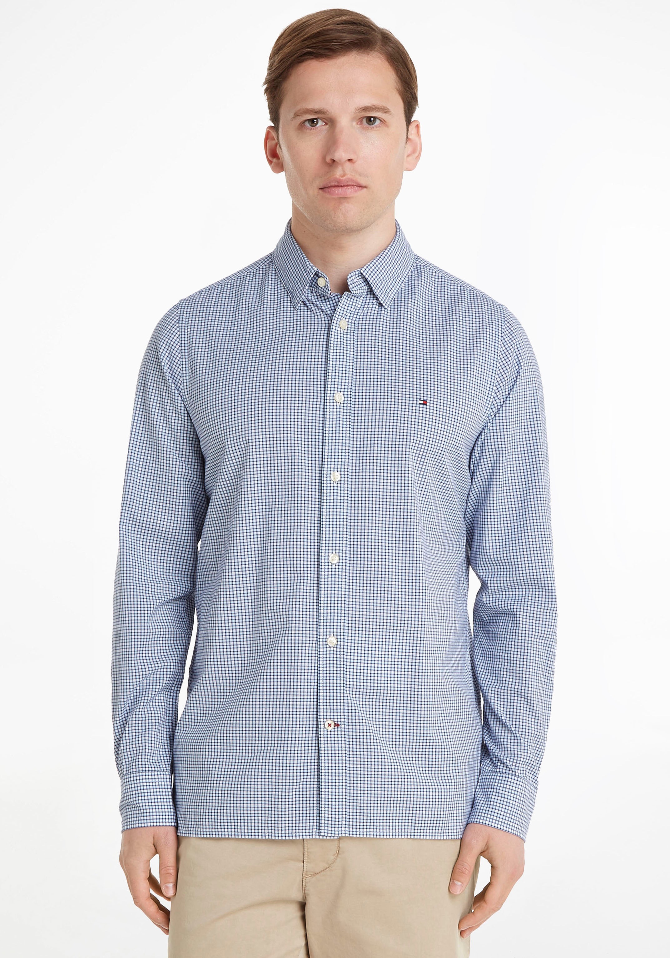 Tommy Hilfiger Langarmhemd »NATURAL SOFT MINI CHECK SF SHIRT«, im karierten Design kaufen