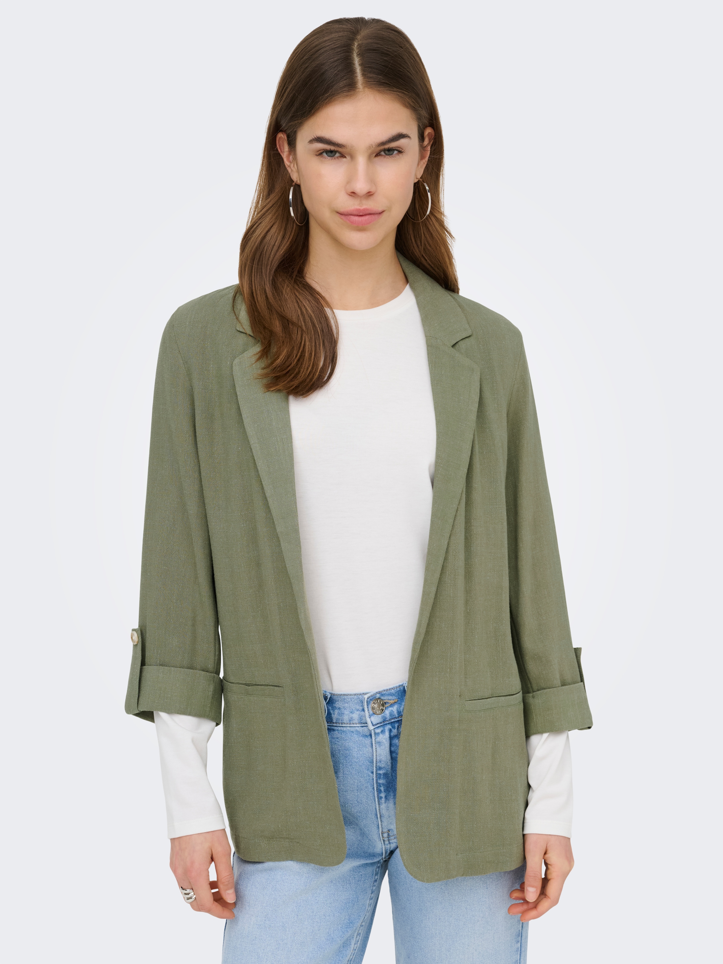 ONLY Longblazer »ONLSIESTA 3/4 OPEN LIN BL BLAZE TLR NOOS«