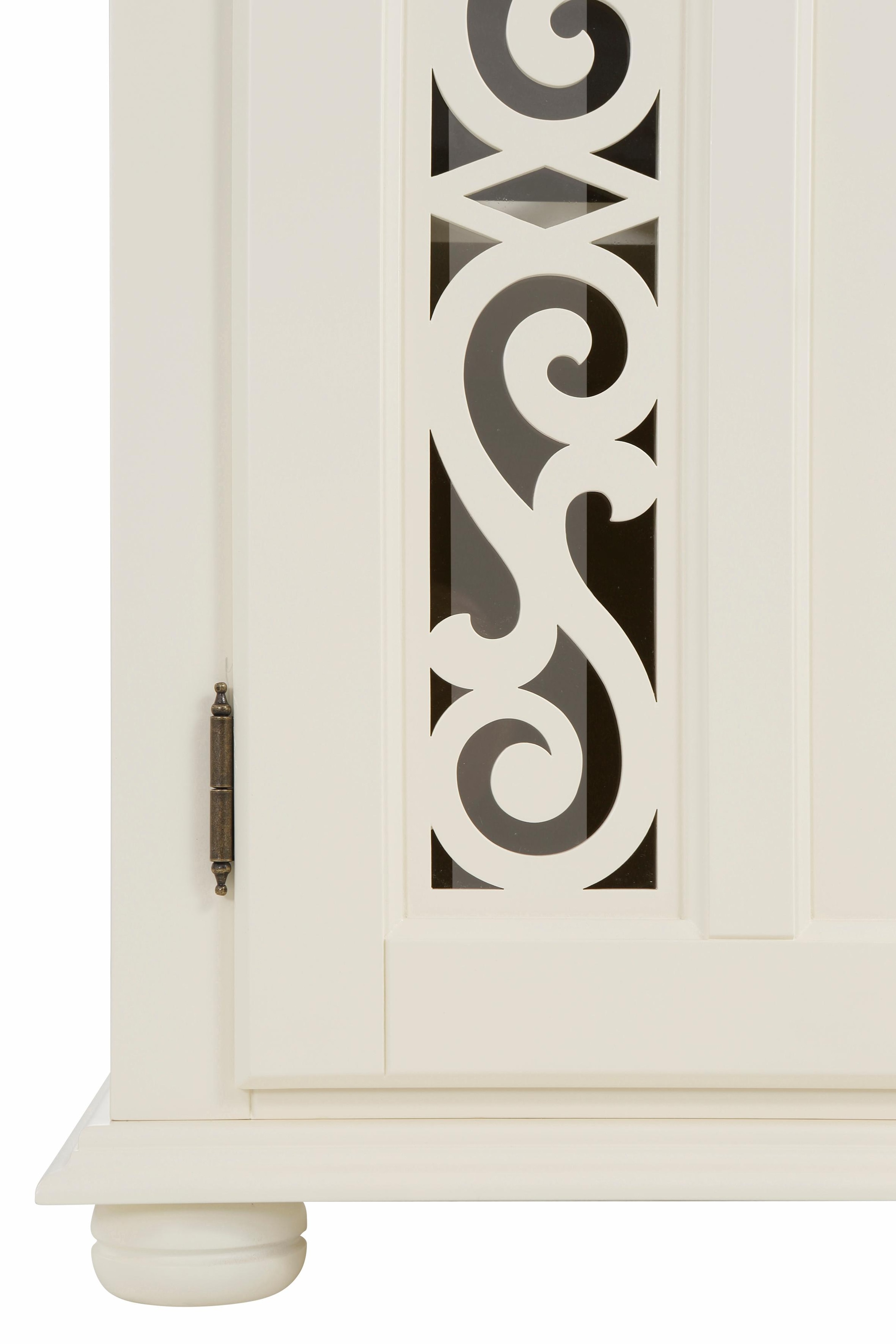 Home affaire Sideboard kaufen 171cm auf mit und Tür- Breite günstig dekorativen Schubladenfronten, Fräsungen »Arabeske«