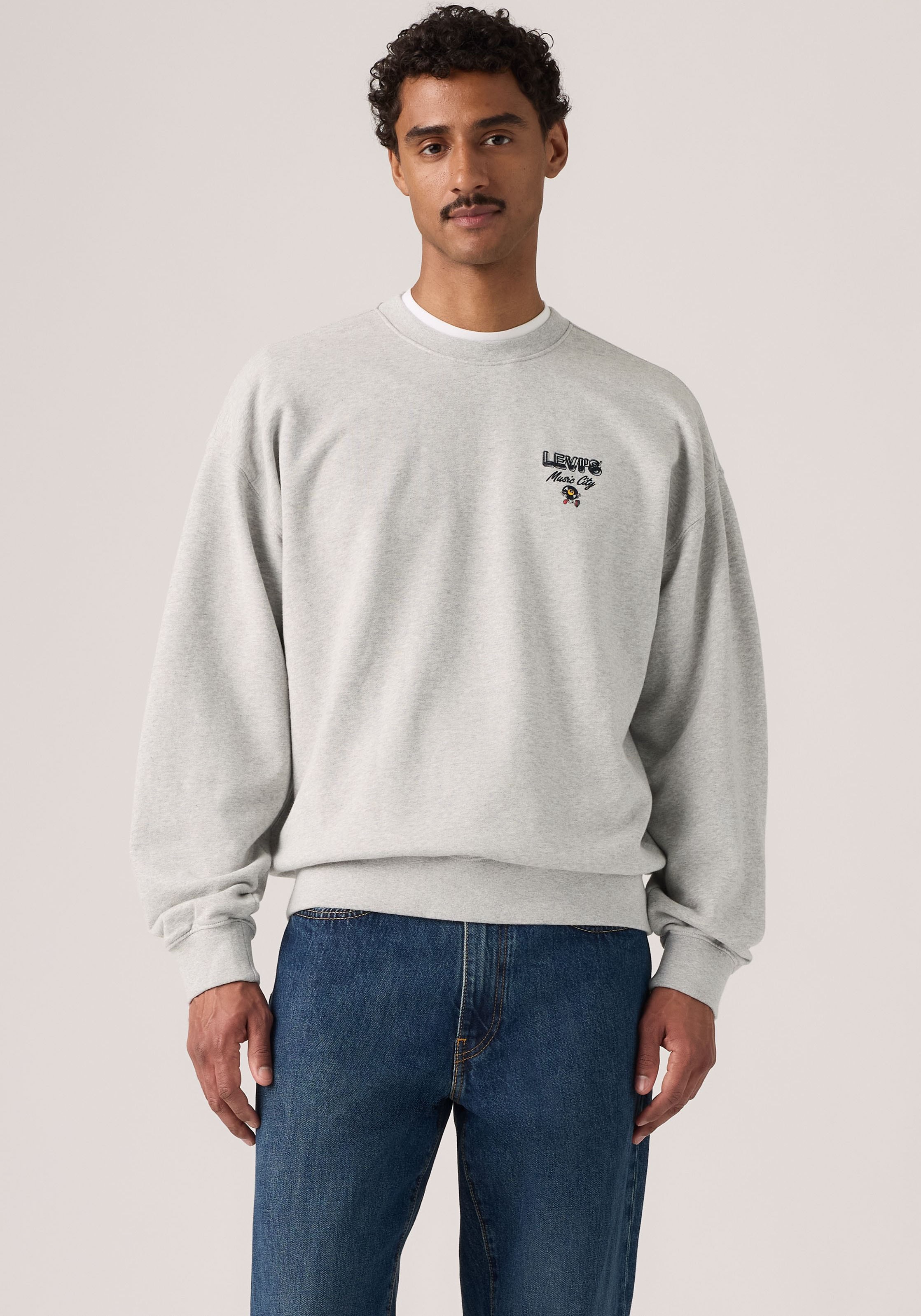 Image of Levis Sweatshirt "SUNSET CREW", Rückenteil mit plakativen Druck