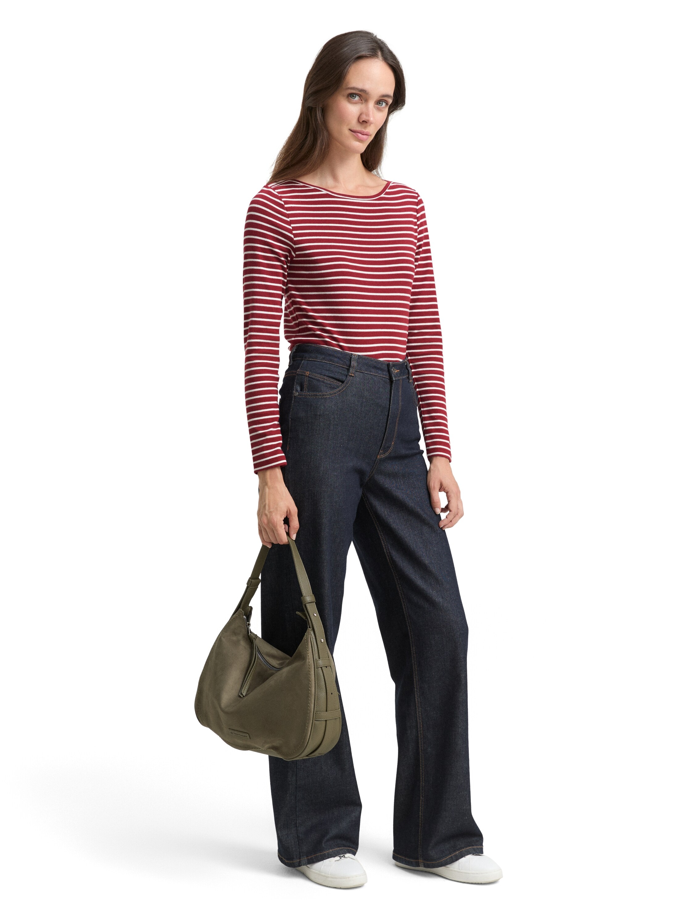 TOM TAILOR T-shirt à manches longues mit Streifen Muster