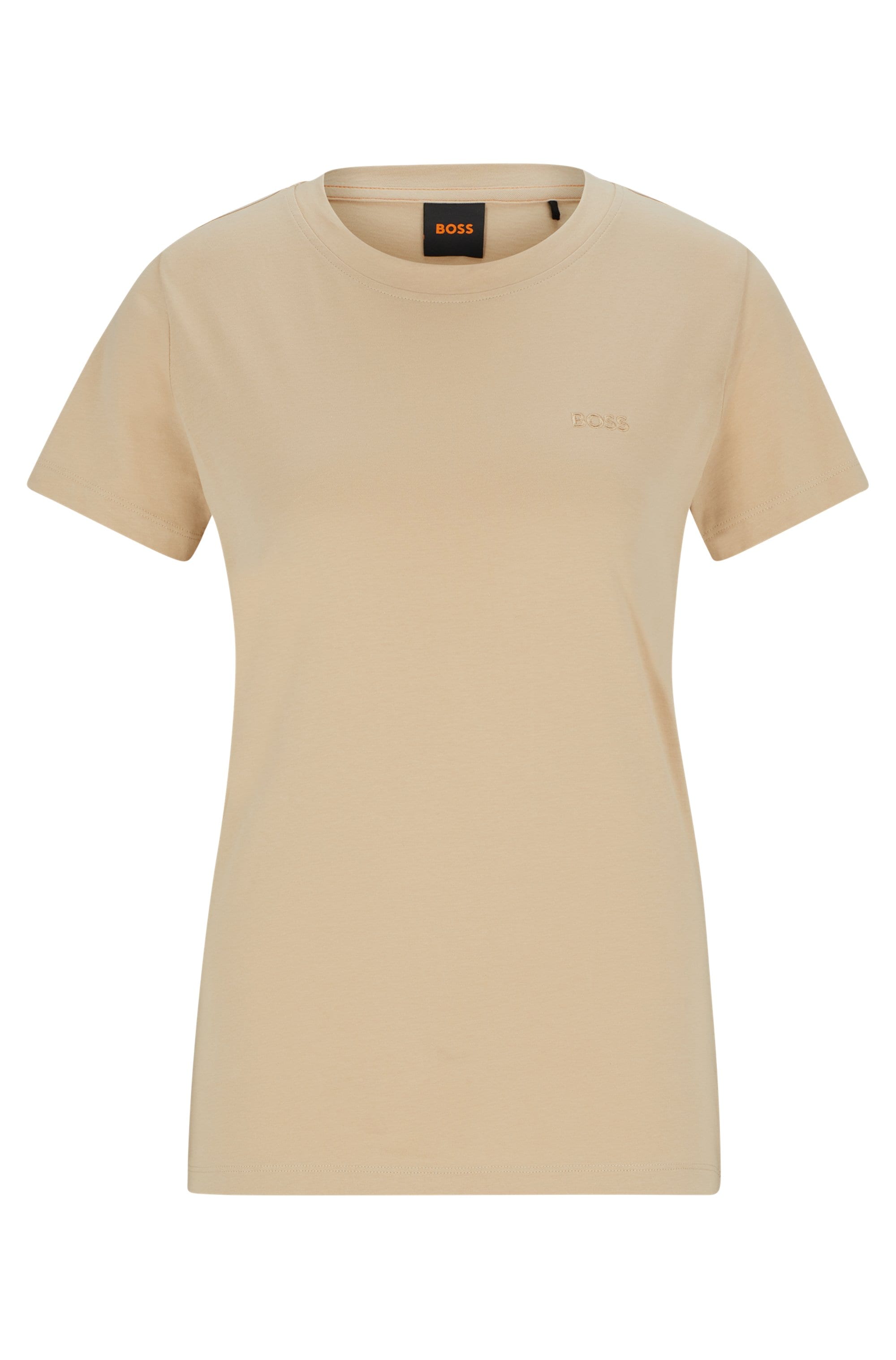 T-Shirt »C_Esogo_2 Premium Damenmode«, mit BOSS Stickerei