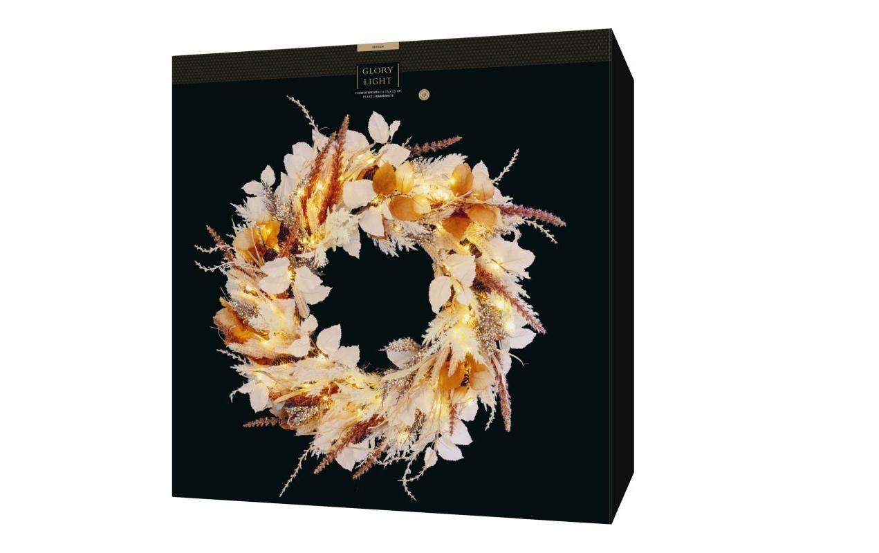 STT Figurine décorative LED »Flower wreath«