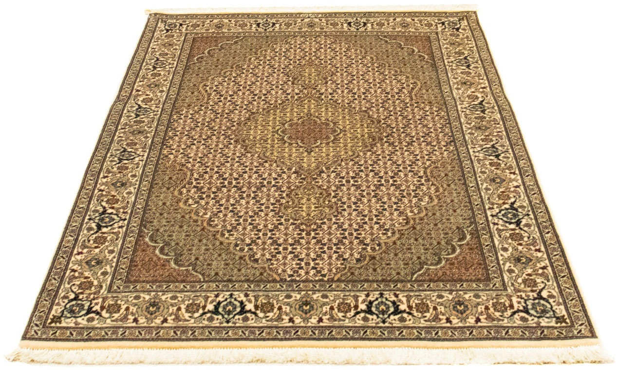 Image of morgenland Orientteppich »Perser - Täbriz - Royal - 156 x 104 cm - hellbraun«, rechteckig, 7 mm Höhe, Wohnzimmer, Handgeknüpft, Einzelstück mit Zertifikat bei Ackermann Versand Schweiz