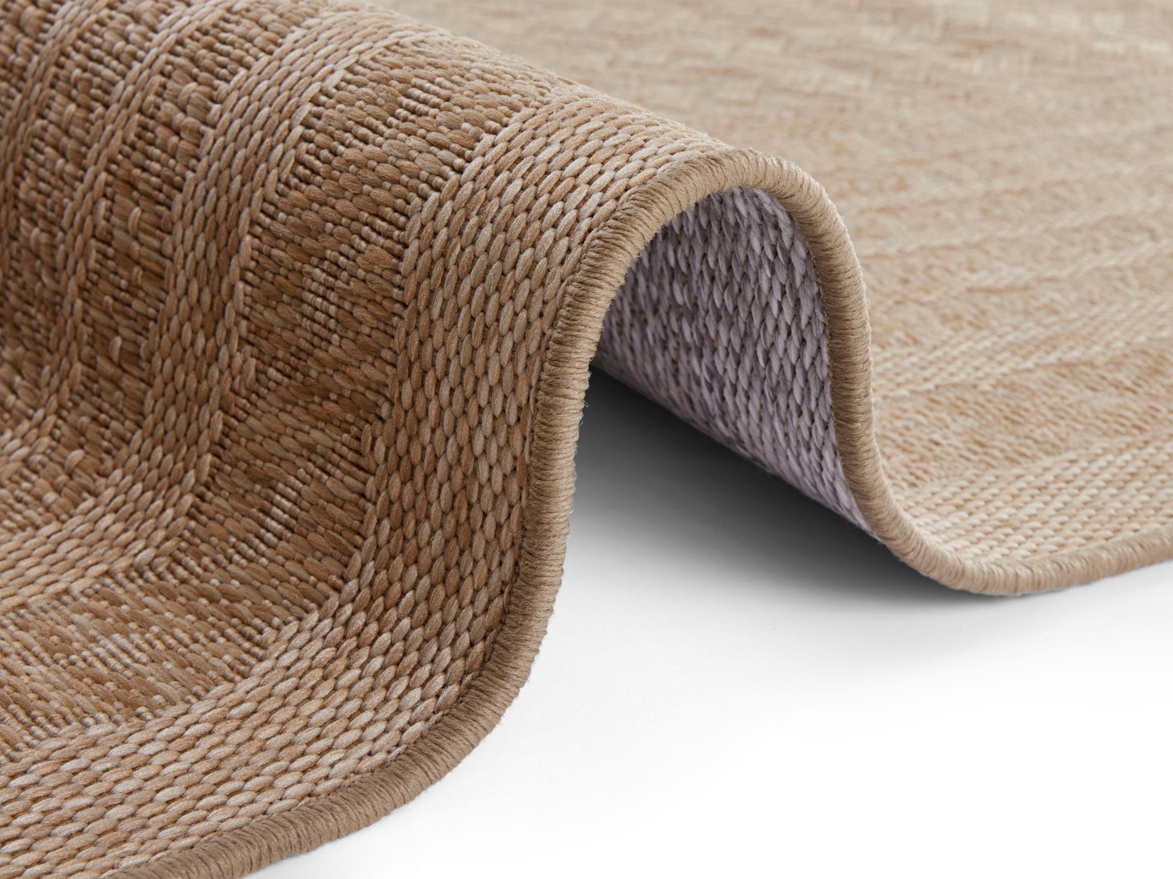 NORTHRUGS Teppich »Limonero«, rechteckig, 6 mm Höhe, In-& Outdoor, Flachgewebe, Sisal Optik, Skandi, Garten, Wohnzimmer