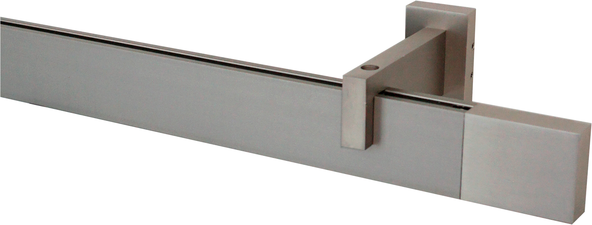 GARESA Gardinenstange »FLAT«, 1 läufig-läufig, Wunschmasslänge, Rechteckprofil, Wandmontage, perfekter Lauf, modern, verlängerbar