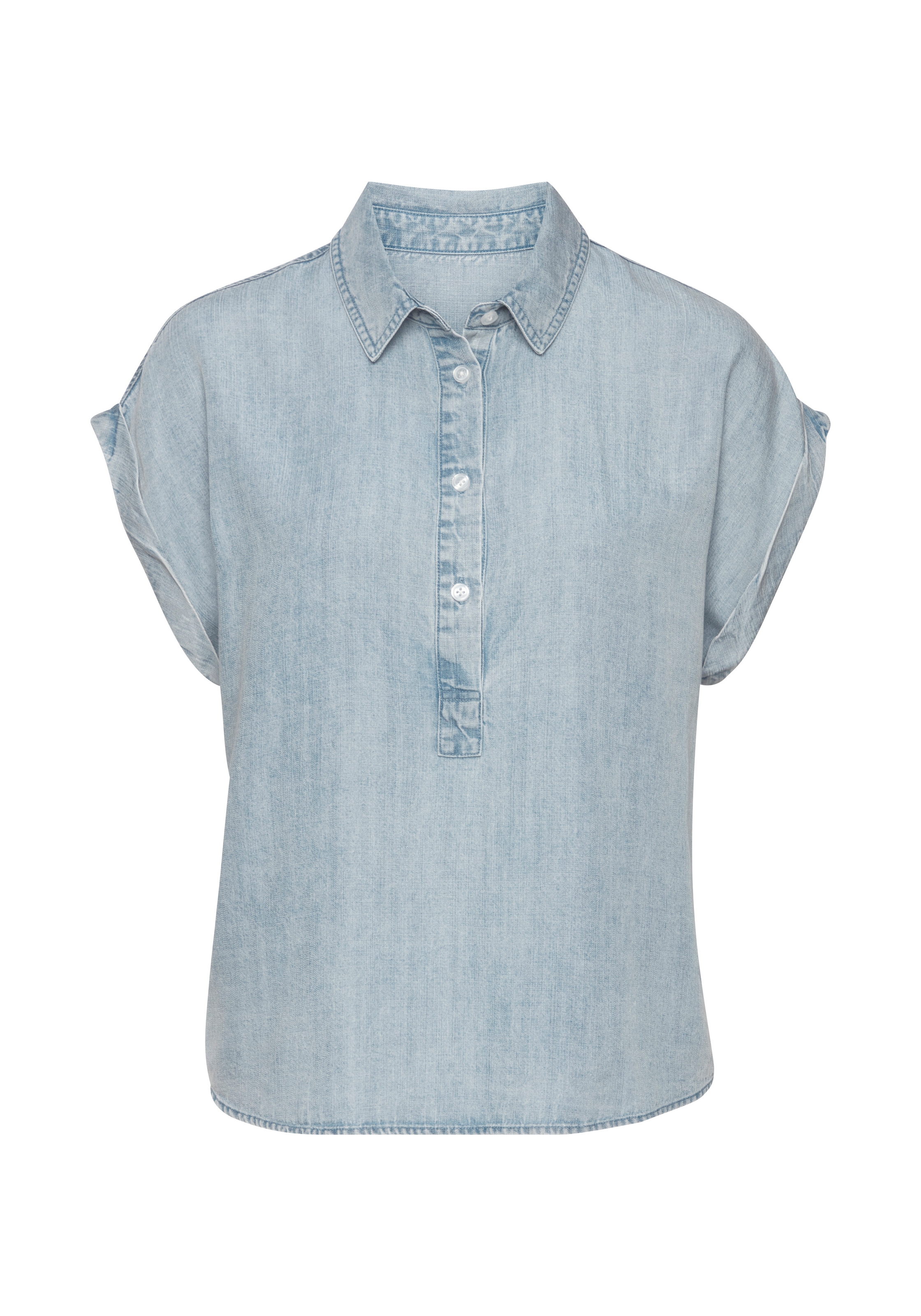Vivance Kurzarmbluse aus  sommerlicher Lyocellware, causal, Sommerbluse