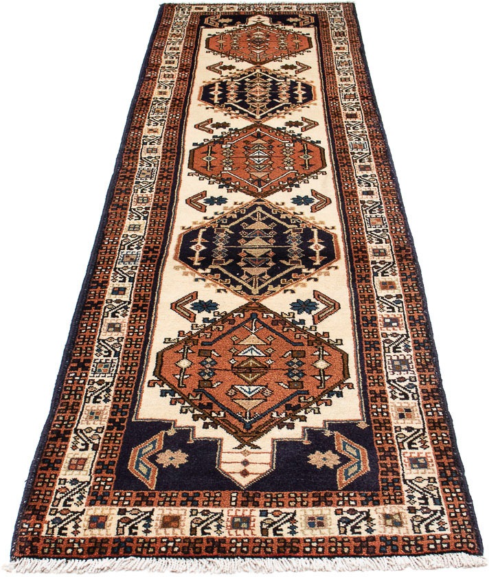 Image of morgenland Orientteppich »Perser - Nomadic - 276 x 69 cm - beige«, rechteckig, 10 mm Höhe, Wohnzimmer, Handgeknüpft, Einzelstück mit Zertifikat bei Ackermann Versand Schweiz