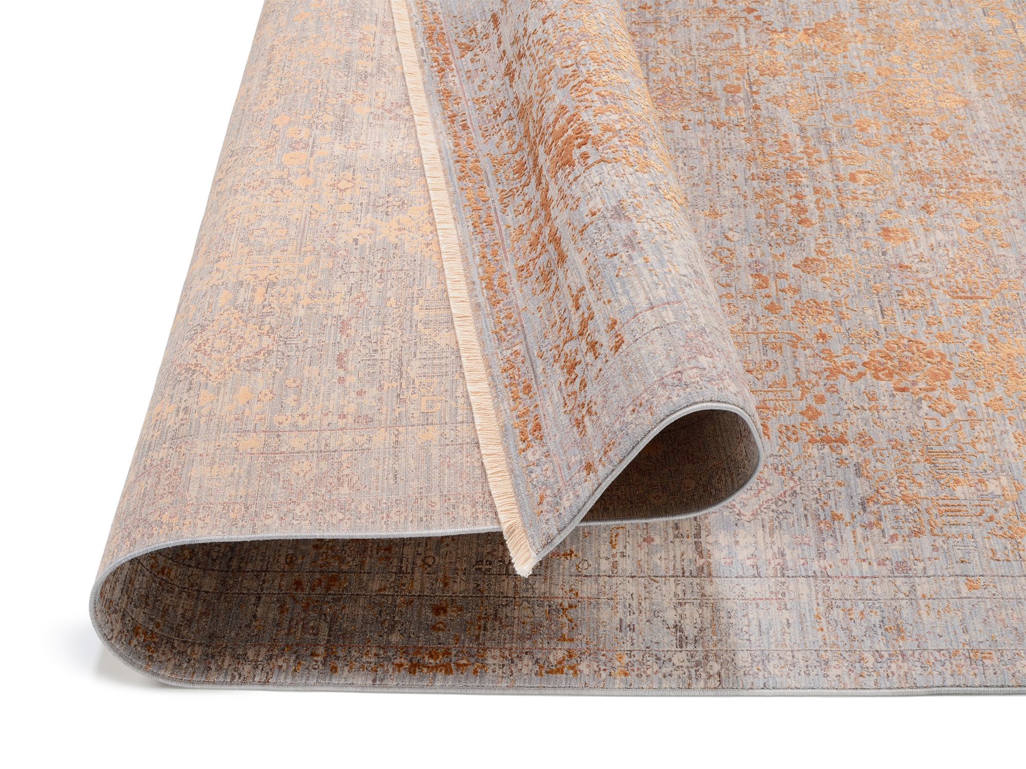 OCI DIE TEPPICHMARKE Teppich »FARBEN GRANDE« rechteckig Klassisches Muster, eingefasst, in 3-D-Optik