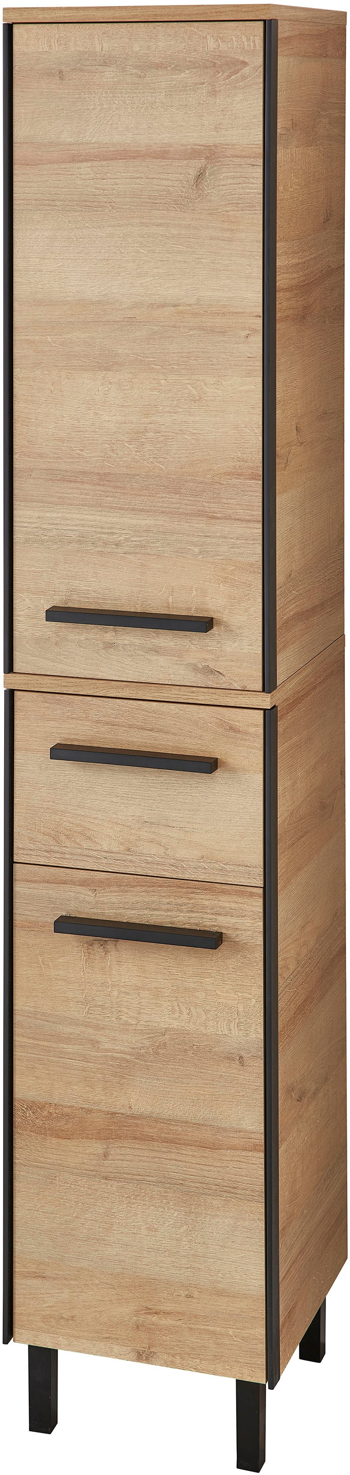 Saphir Ensemble de meubles de salle de bain »Quickset 395 5-teilig, Waschbeckenunterschrank mit LED-Spiegelschrank« 5 cuis tlg.