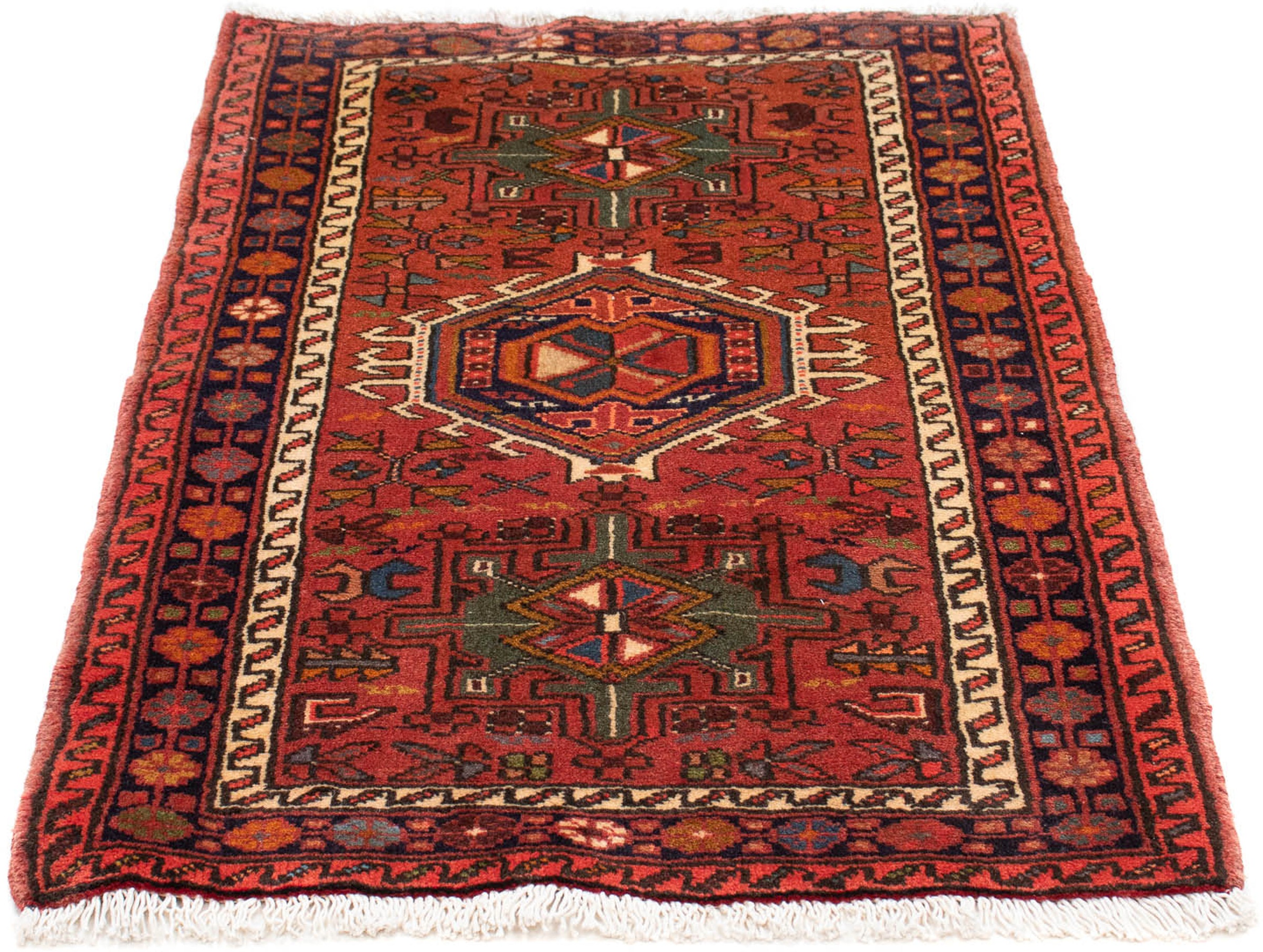 Image of morgenland Orientteppich »Perser - Nomadic - 115 x 75 cm - dunkelrot«, rechteckig, 10 mm Höhe, Wohnzimmer, Handgeknüpft, Einzelstück mit Zertifikat bei Ackermann Versand Schweiz