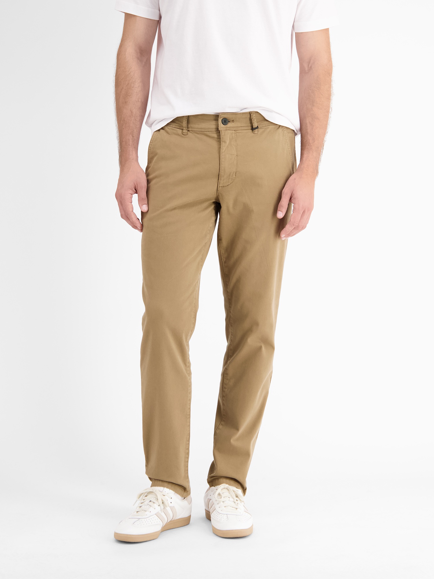 LERROS Pantalon 5 poches »Basic Chino in Strukturqualität, SLIM FIT«  chino style 5 poches avec stretch / polyvalent pour tous les jours