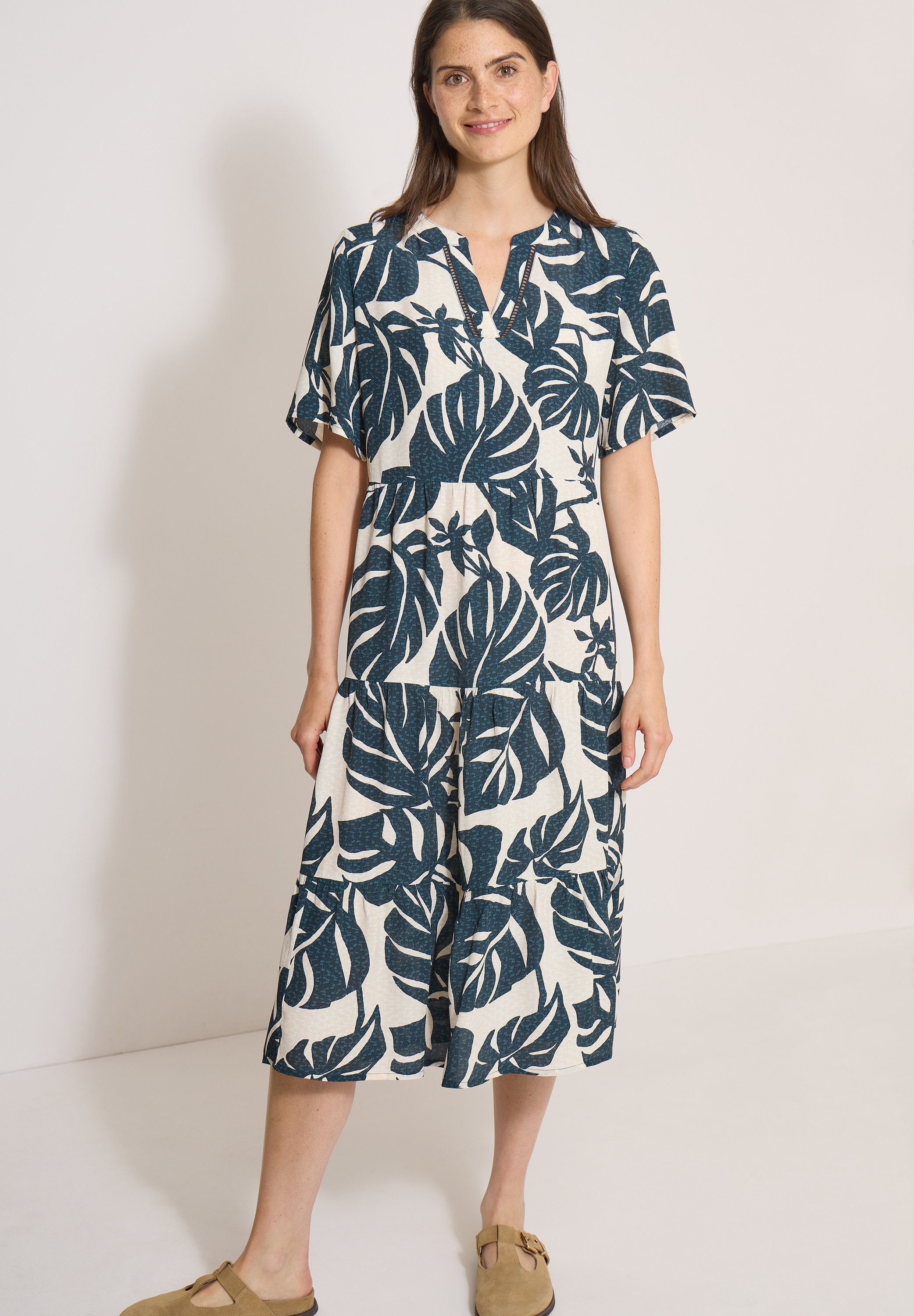Image of Cecil Druckkleid Rock Teil stufig geschnitten