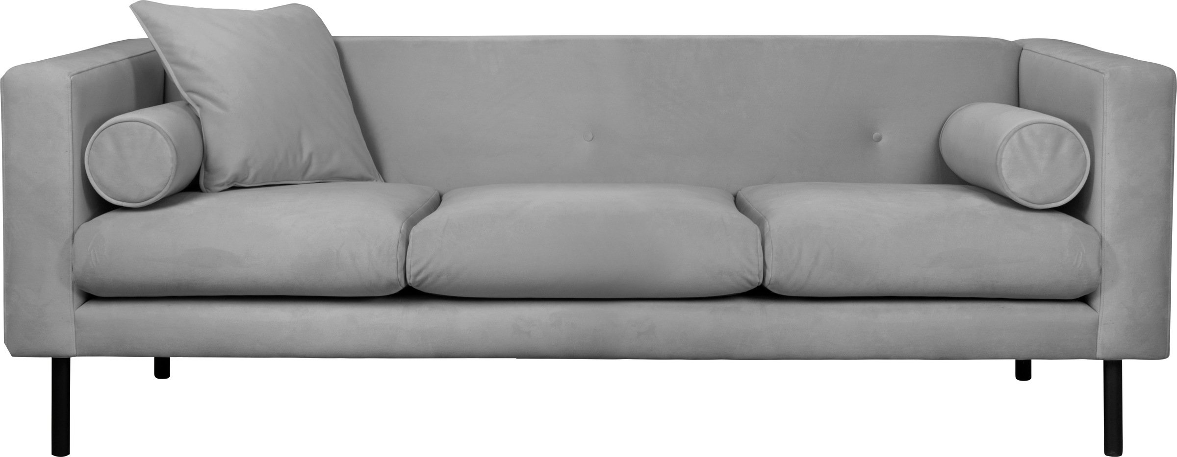 Guido Maria Kretschmer Home&Living 3-Sitzer »Lillibeth Designsofa mit Wellenunterfederung, Masse B/T/H: 218/74/83 cm«, Zierkissen als Wendekissen, Bezug Samtoptik oder Cord
