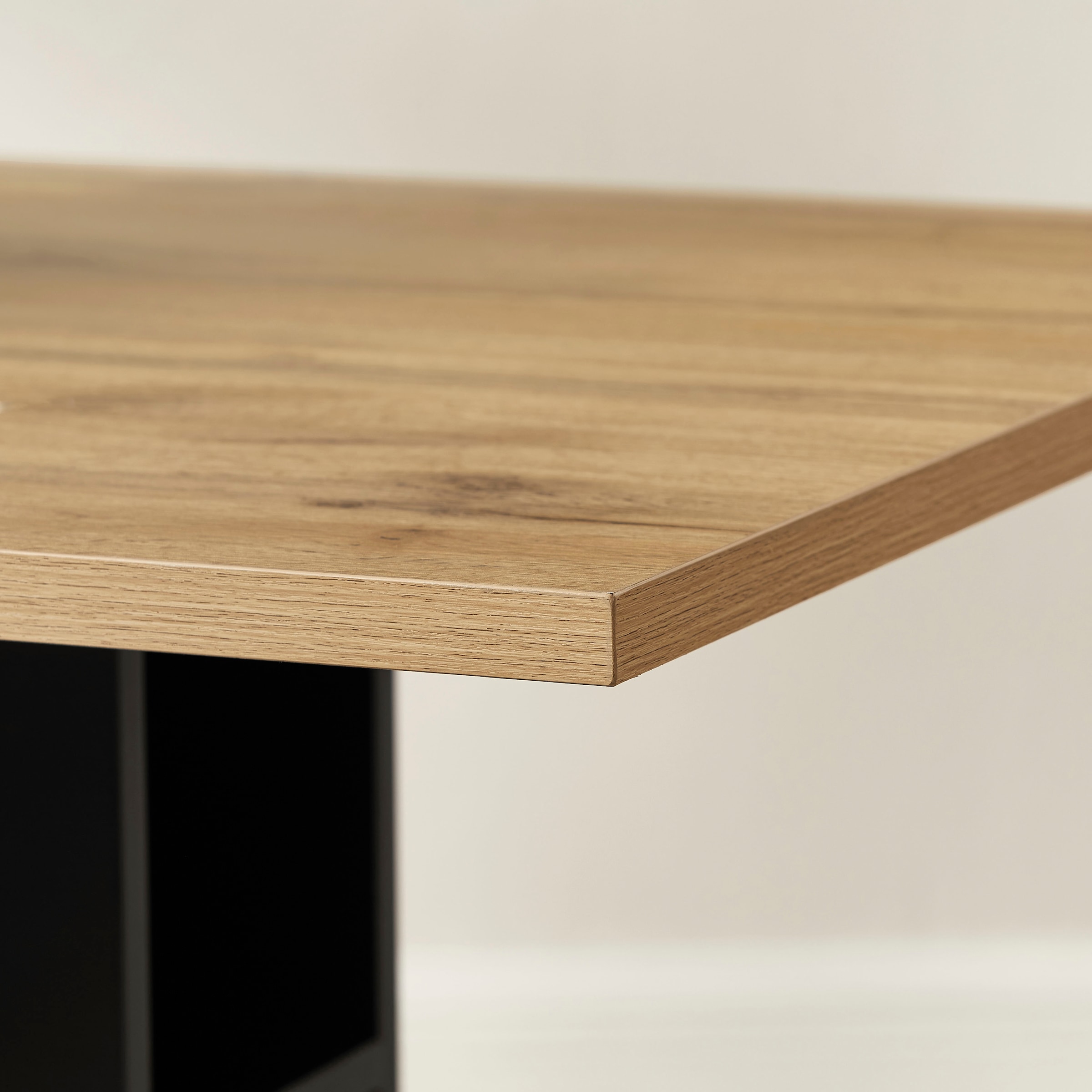 GOODproduct Esstisch »Hennia« Säulensockel, integrierte Ablagefächer, Breite 120 cm