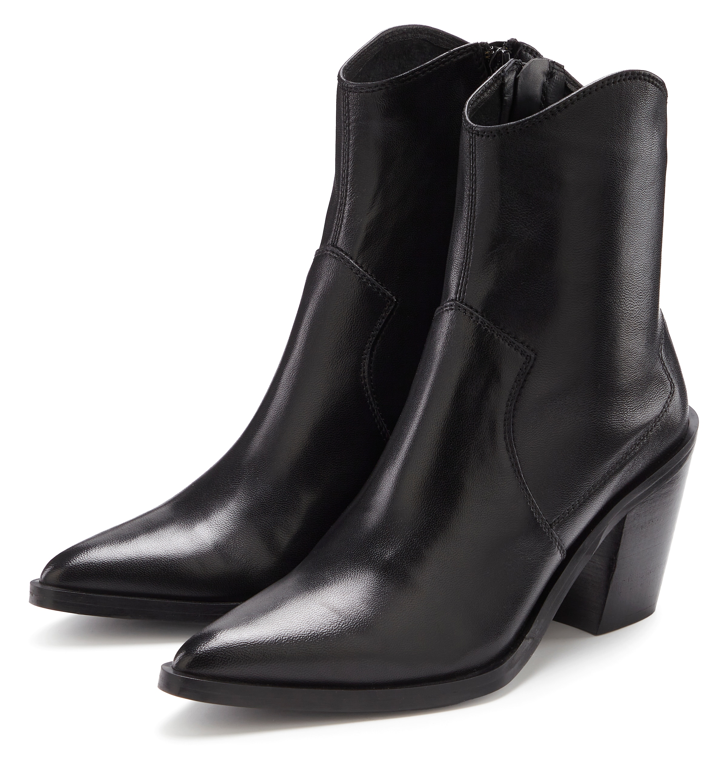 Image of French Connection Stiefelette "Cowboy Boots, Western Boots, Boots, Stiefel, Lederstiefelette" NEU Ankle Boots, Cowboy Stiefelette, Western Stiefelette aus Leder