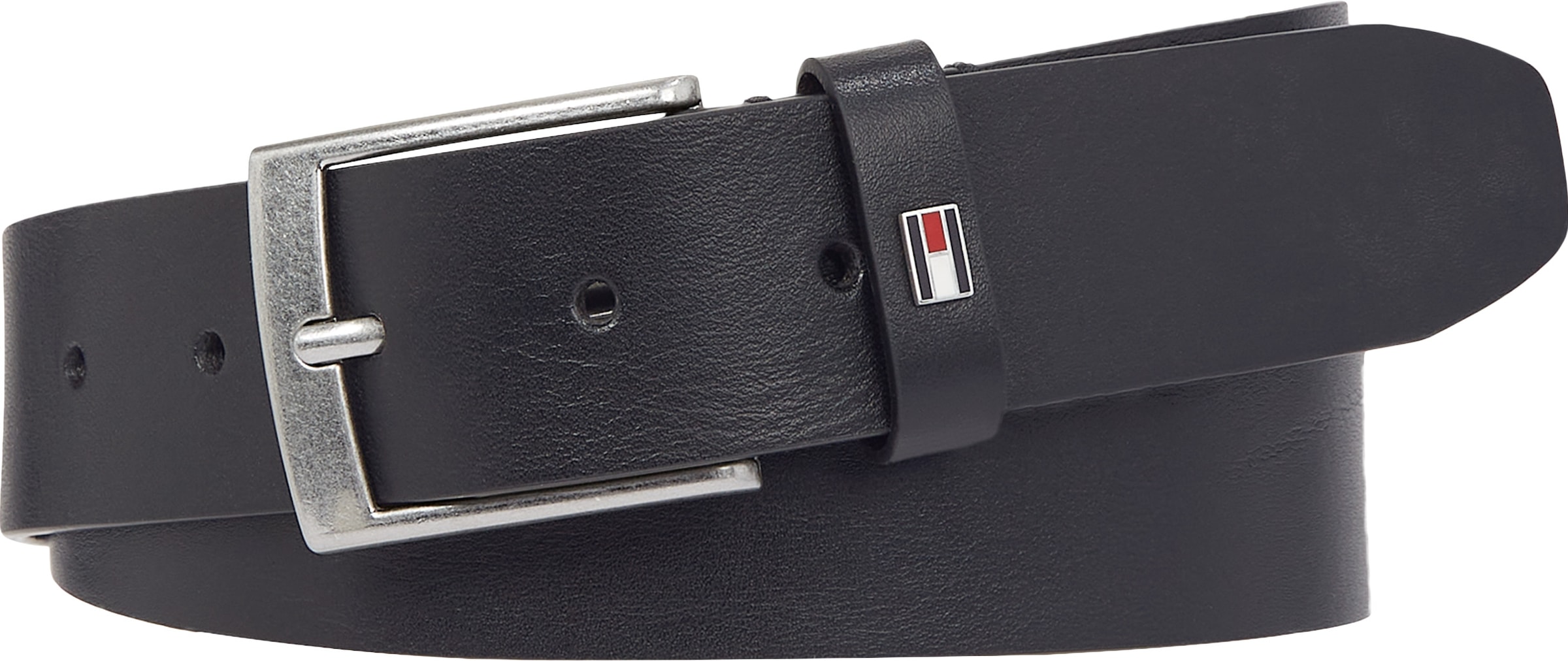 Tommy Hilfiger Ledergürtel »Adan New Elastic 3.5cm«, mit Metall Schnalle