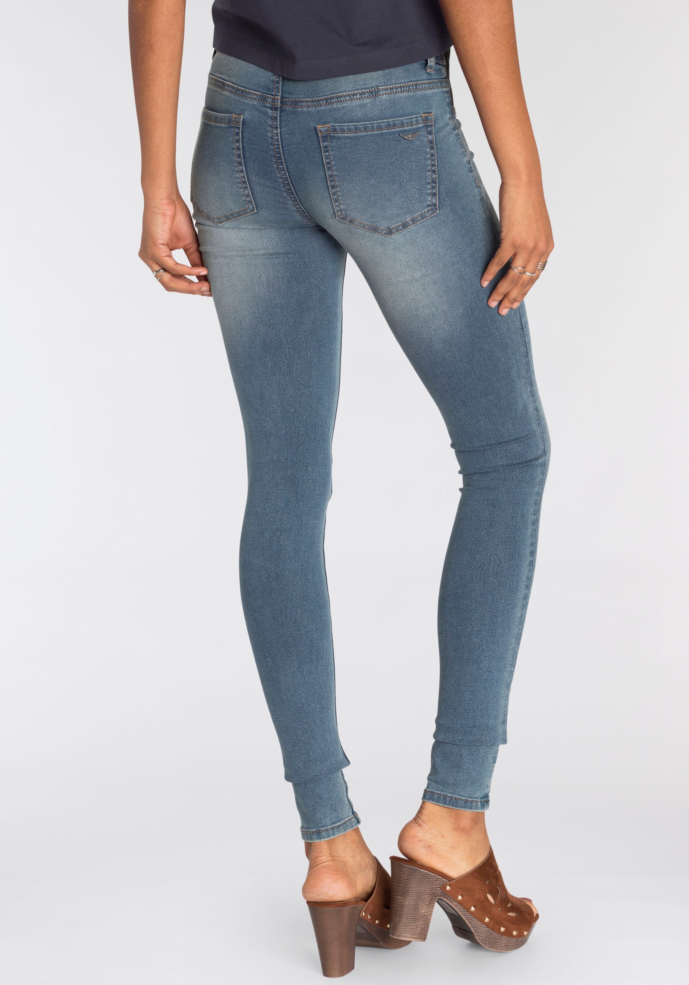 Arizona Skinny-fit-Jeans Low auf versandkostenfrei Stretch-Einsätzen seitlichen Waist mit »Ultra Bund am Stretch«