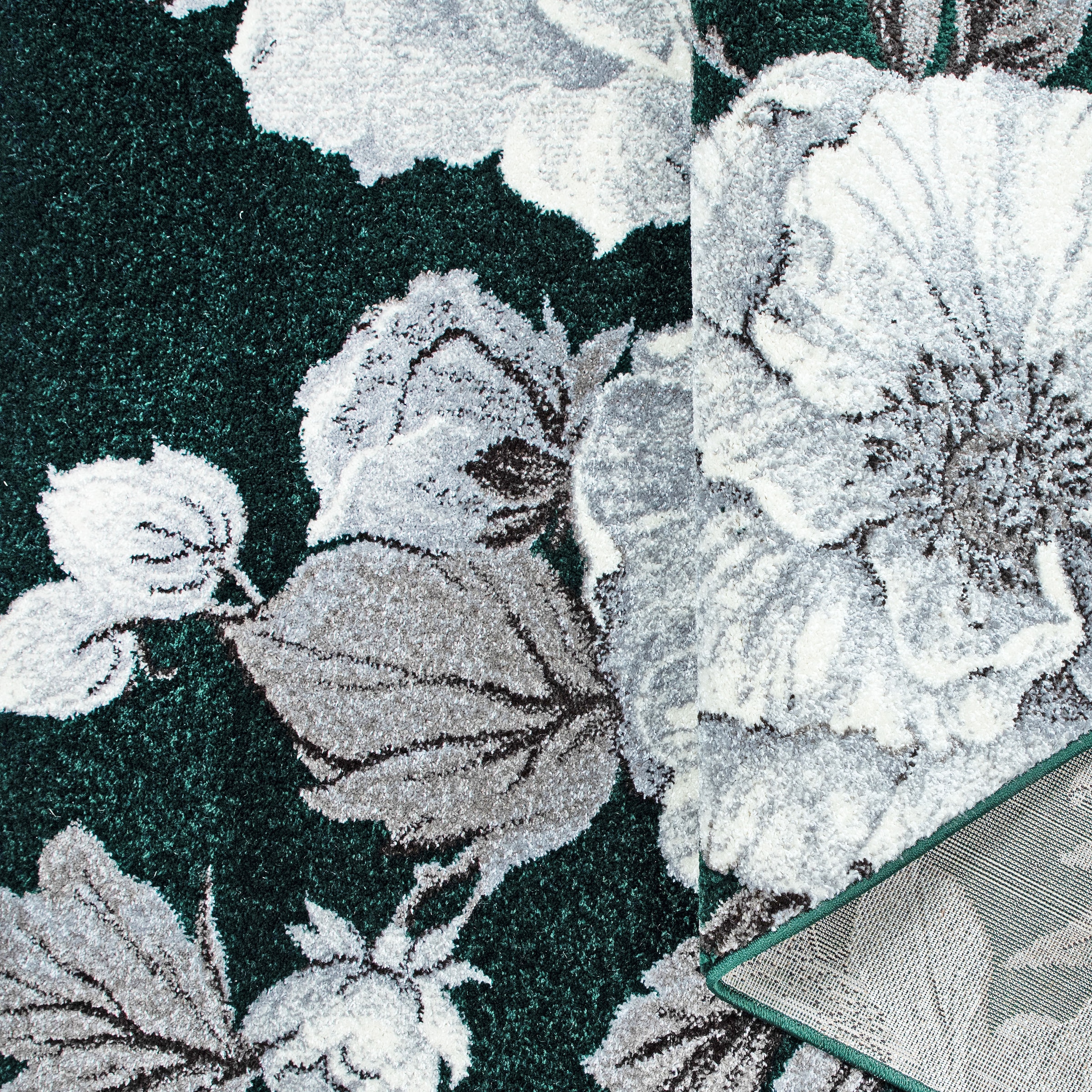 GOODproduct Teppich »Florent, Blumen Design, Vintage« rechteckig 9 mm Höhe Floral, detailreiche Blüten, Botanical, elegant, Wohnzimmer