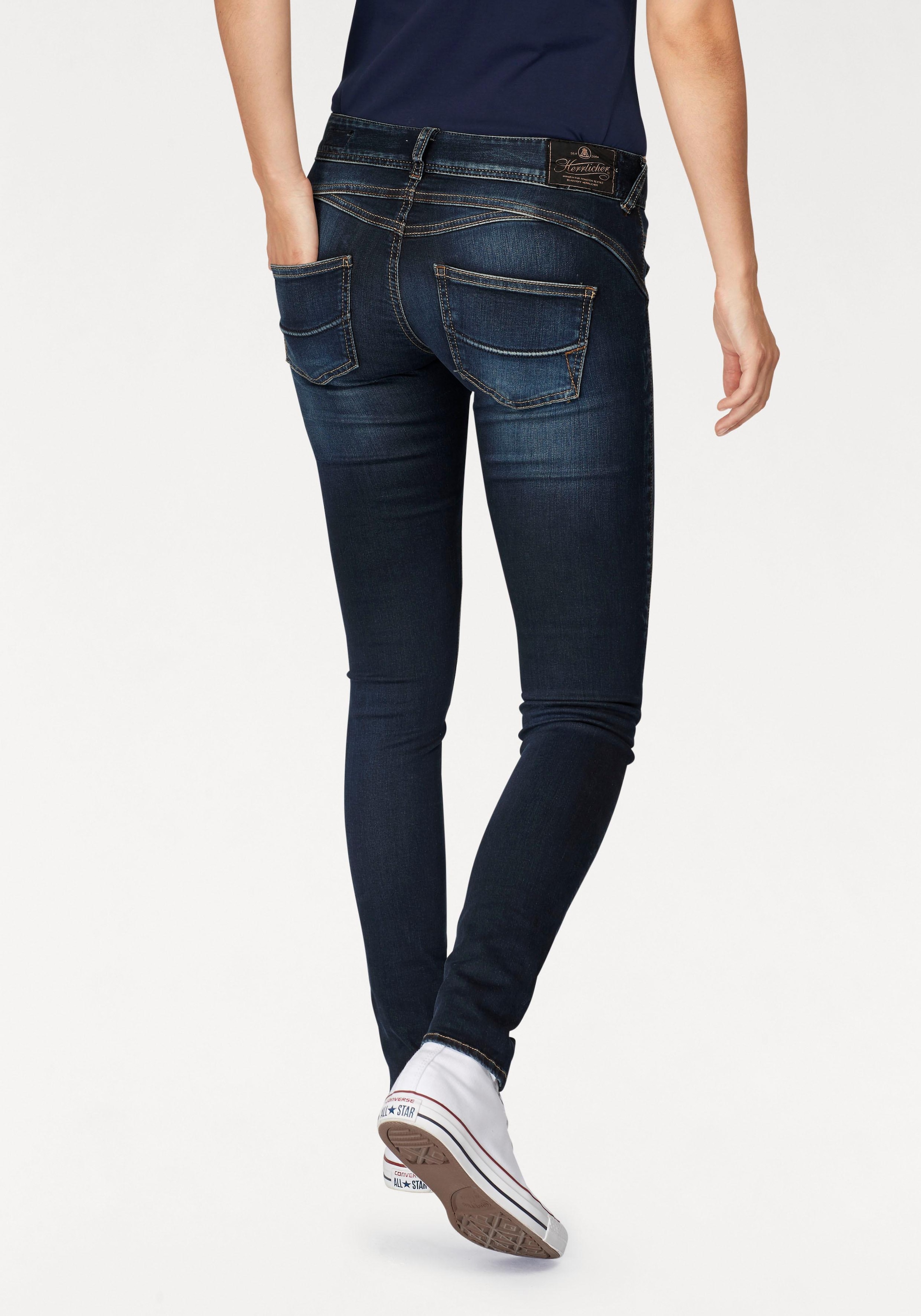 Herrlicher Slim-fit-Jeans »GILA versandkostenfrei Powerstretch auf Low Waist REUSED«, SLIM