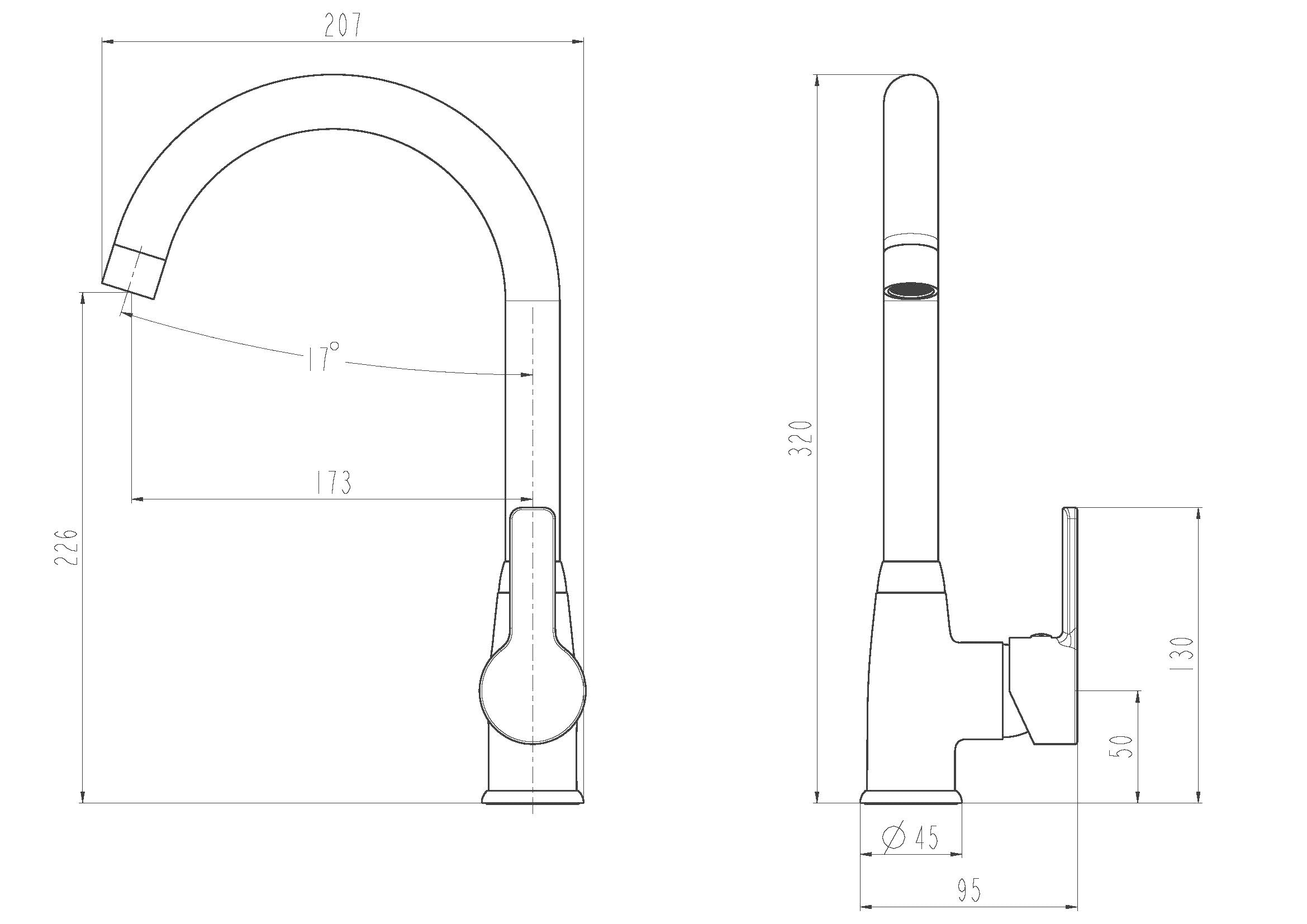 Eisl Robinet d'évier »DIZIANI« fonction Cold-Start / pivotant à 360°