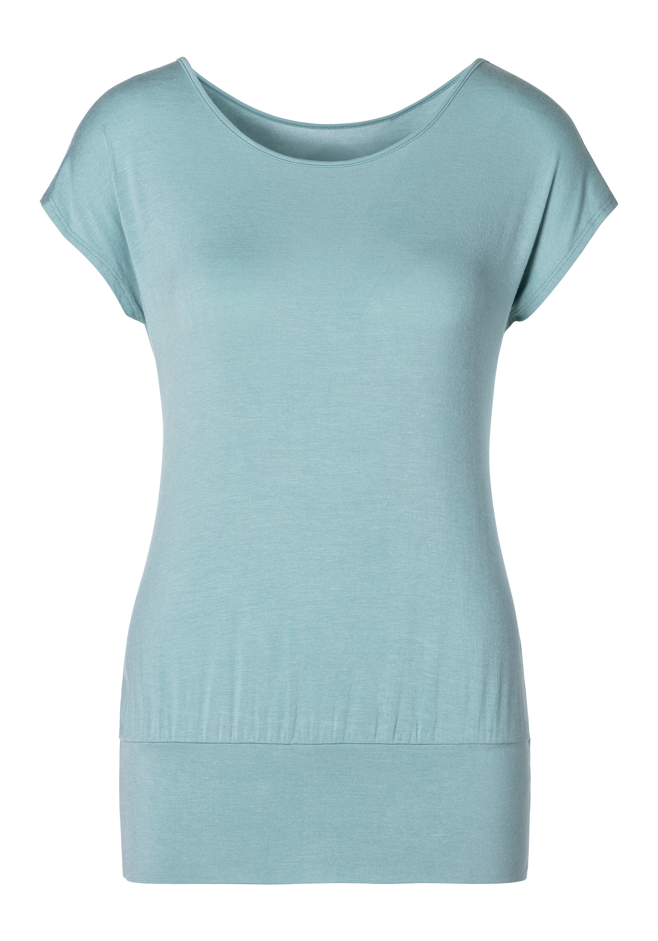 LASCANA Longshirt »mit breitem Bund«, aus weichem Viskose-Stretch